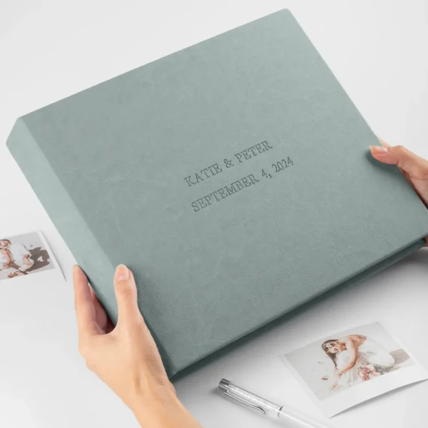 Eco Leather Wedding Guest Book