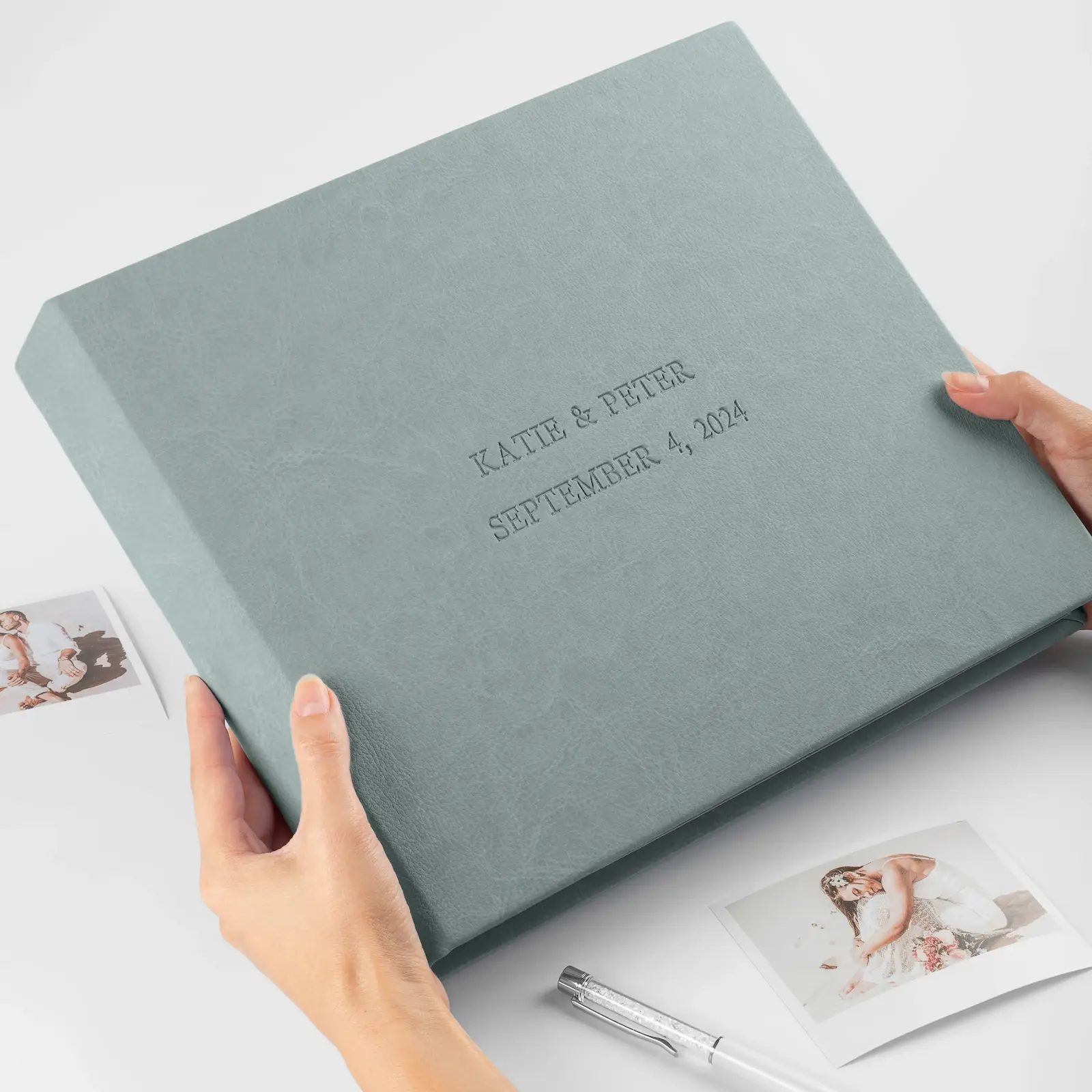 Eco Leather Wedding Guest Book