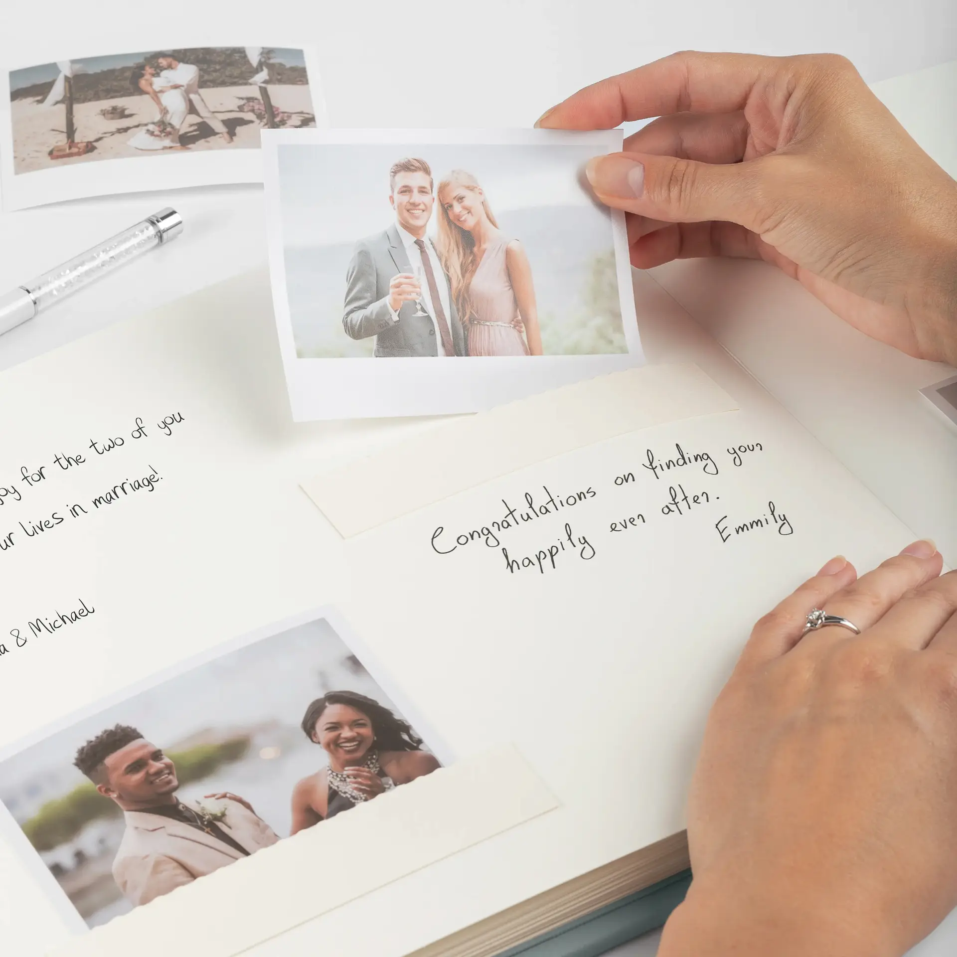 Eco Leather Wedding Guest Book - Image 2