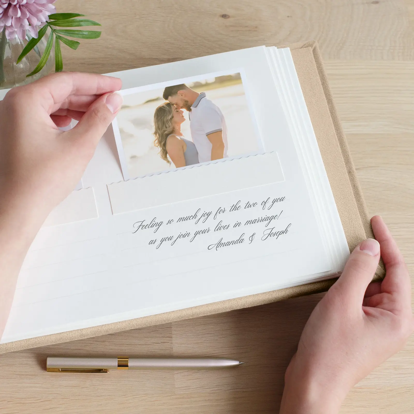 Macau Soft Wedding Guest Book - Image 3