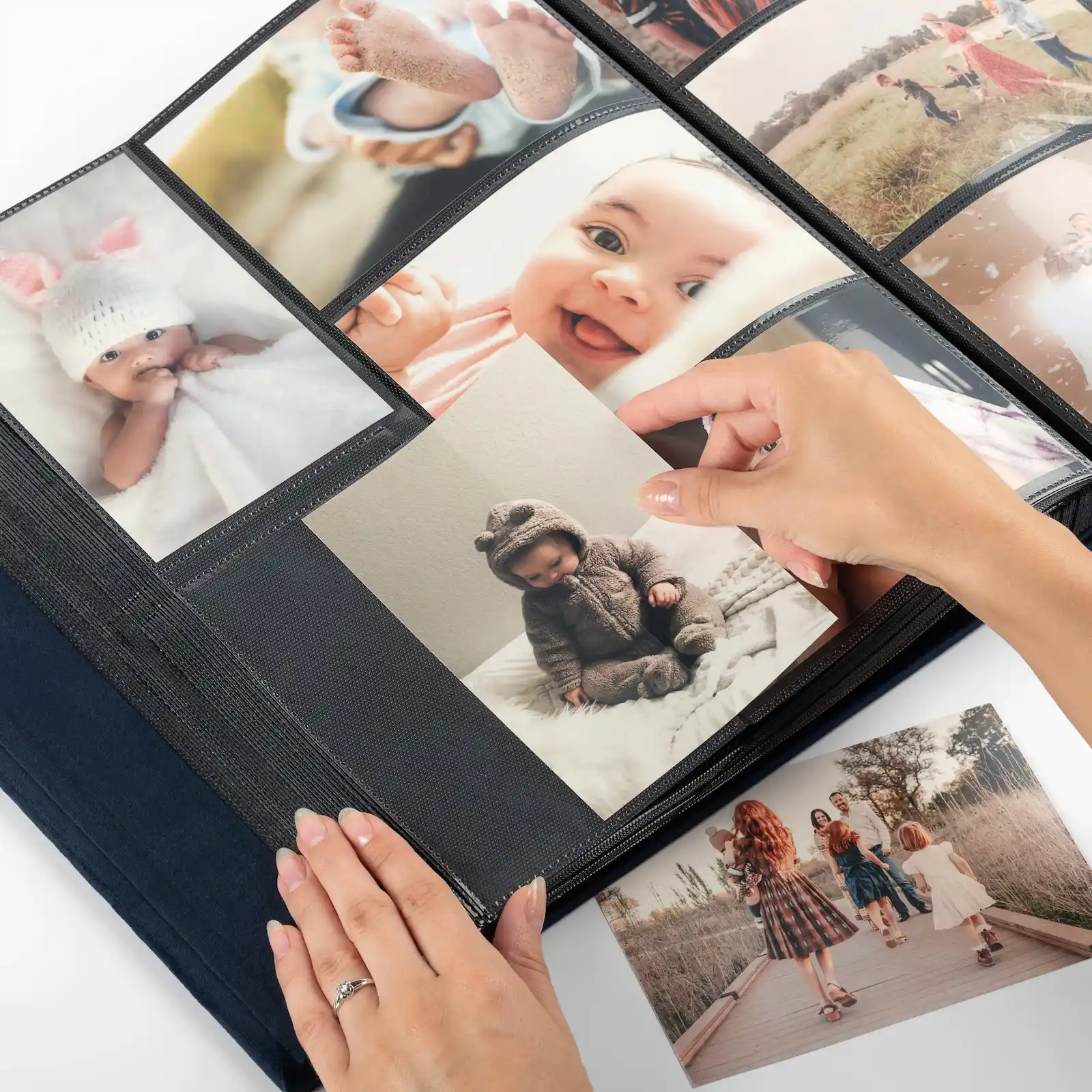 Velvet Slip In Photo Album for 100-1000 4x6 Photos