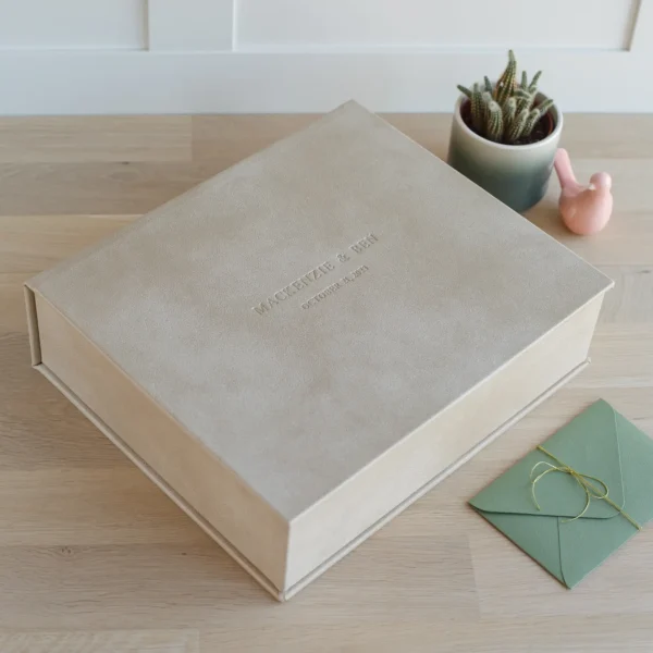 Eco Leather Keepsake Box
