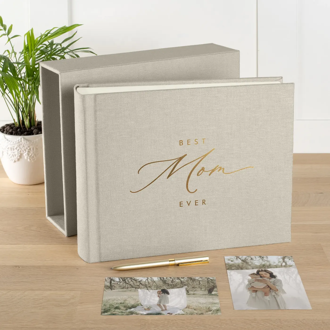 Linen Traditional Photo Album - Image 4