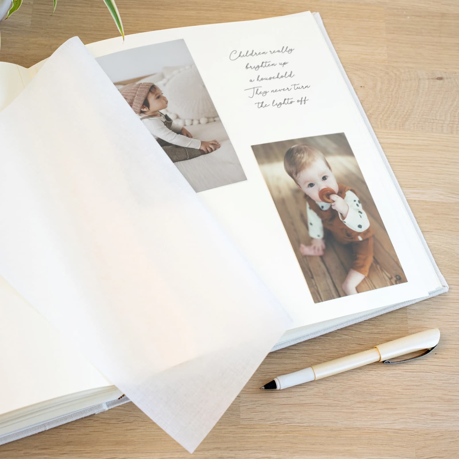 Linen Baby Traditional Photo Album - Image 2