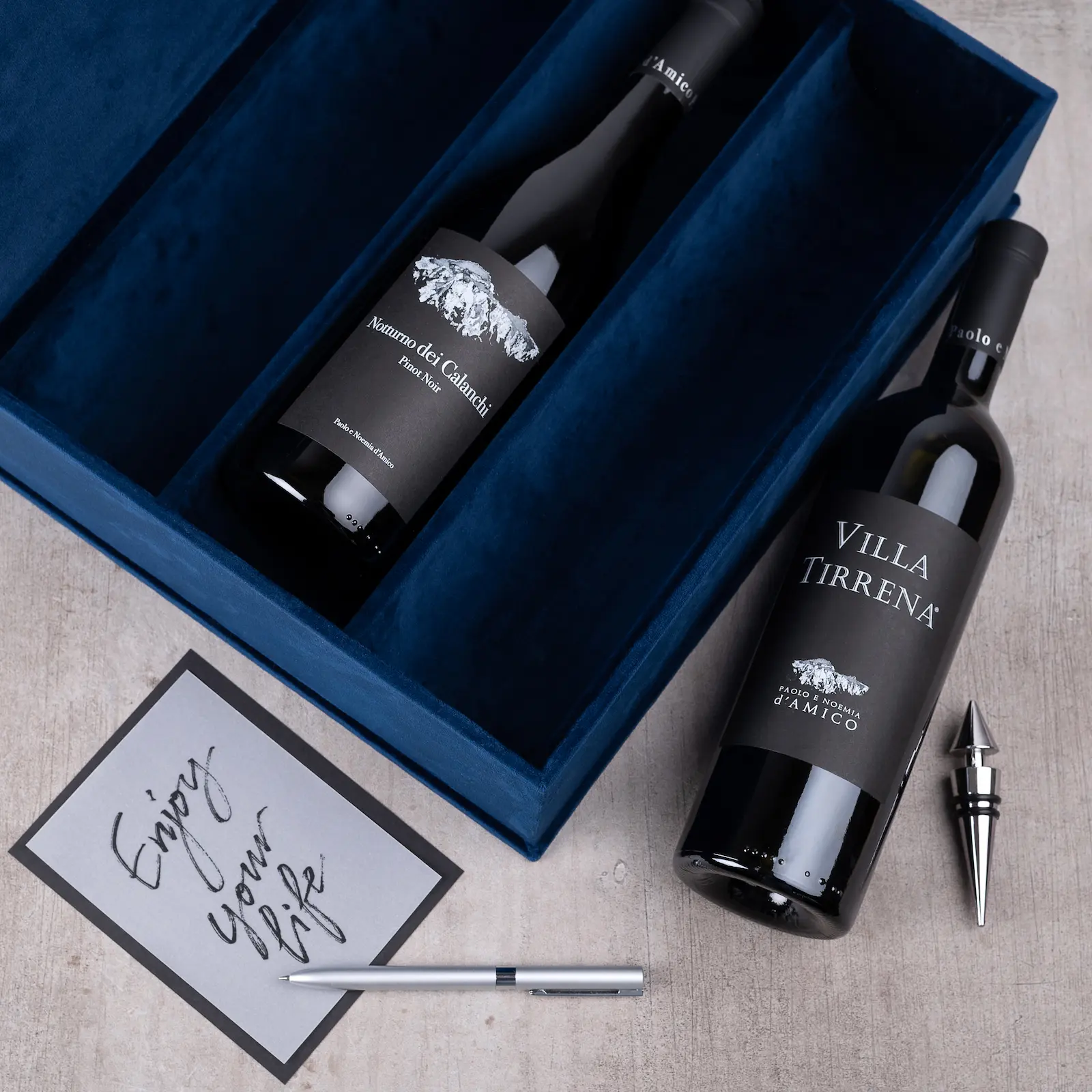 Velvet Wine Box for 3 Bottles - Image 3