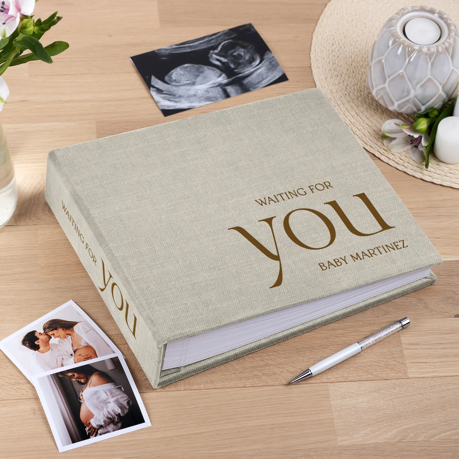 Linen Pregnancy Book - Image 2