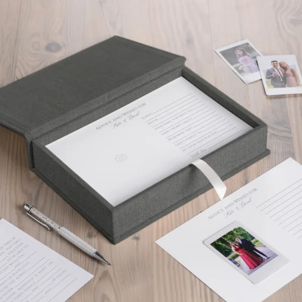 Linen Box + Wedding Advice Cards