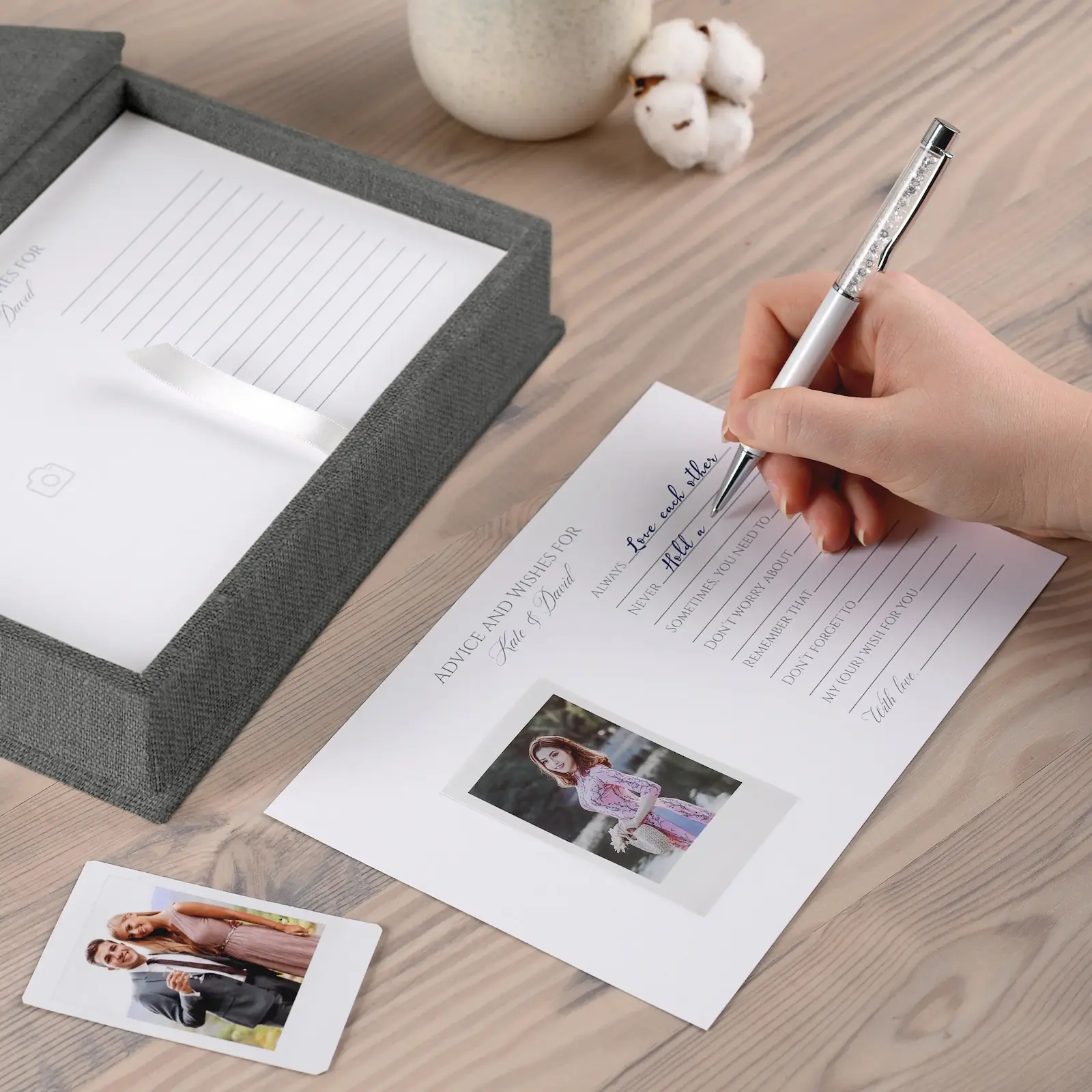 Linen Box + Wedding Advice Cards - Image 6