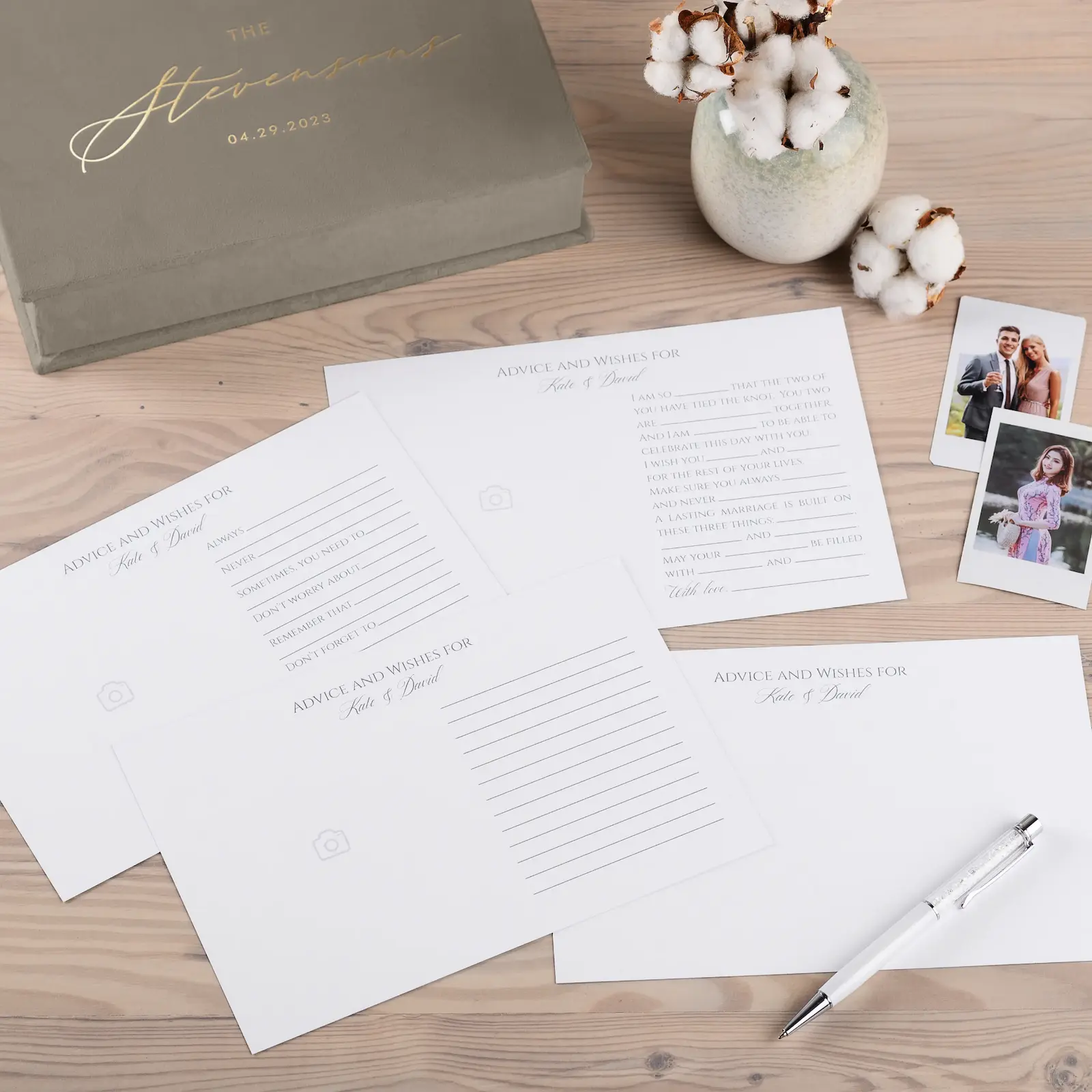 Velvet Box + Wedding Advice Cards - Image 6