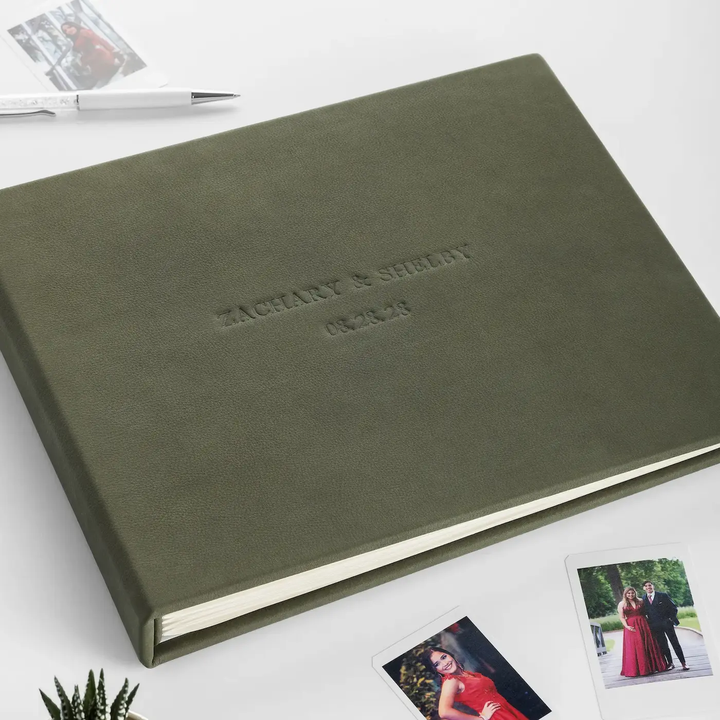 Leather Wedding Guest Book - Image 3
