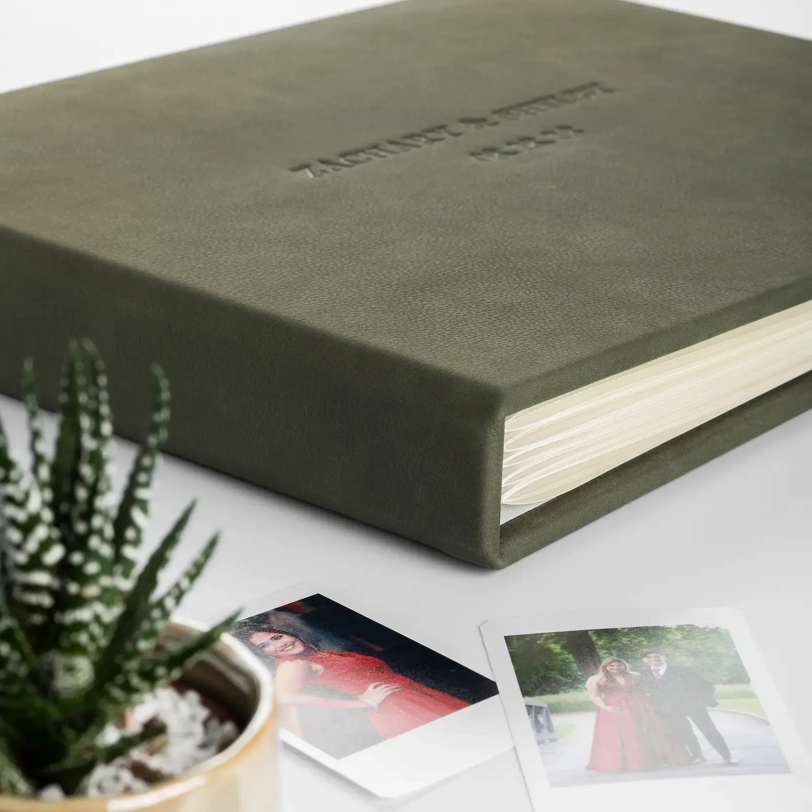 Leather Wedding Guest Book - Image 4