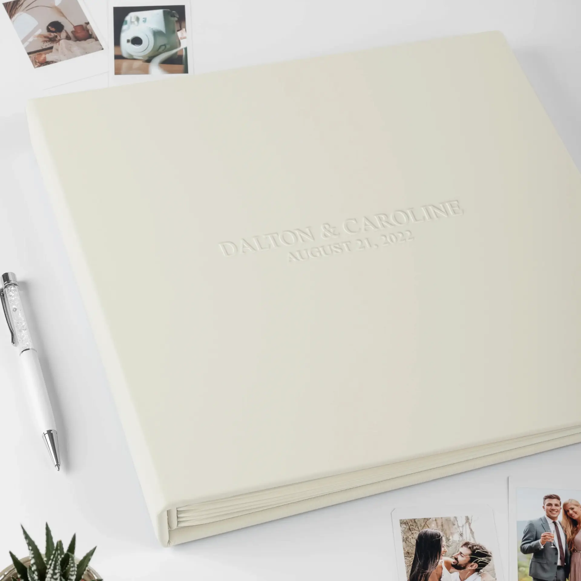 Leather Wedding Guest Book - Image 4