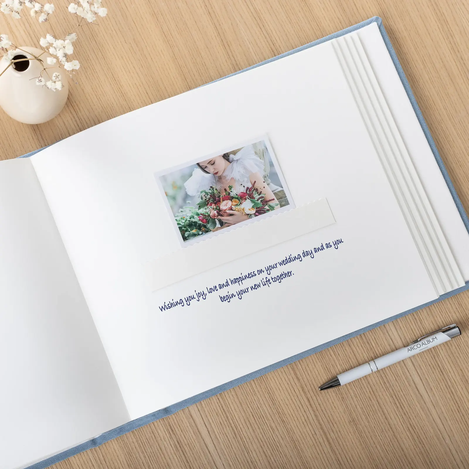 Suede Wedding Guest Book - Image 2