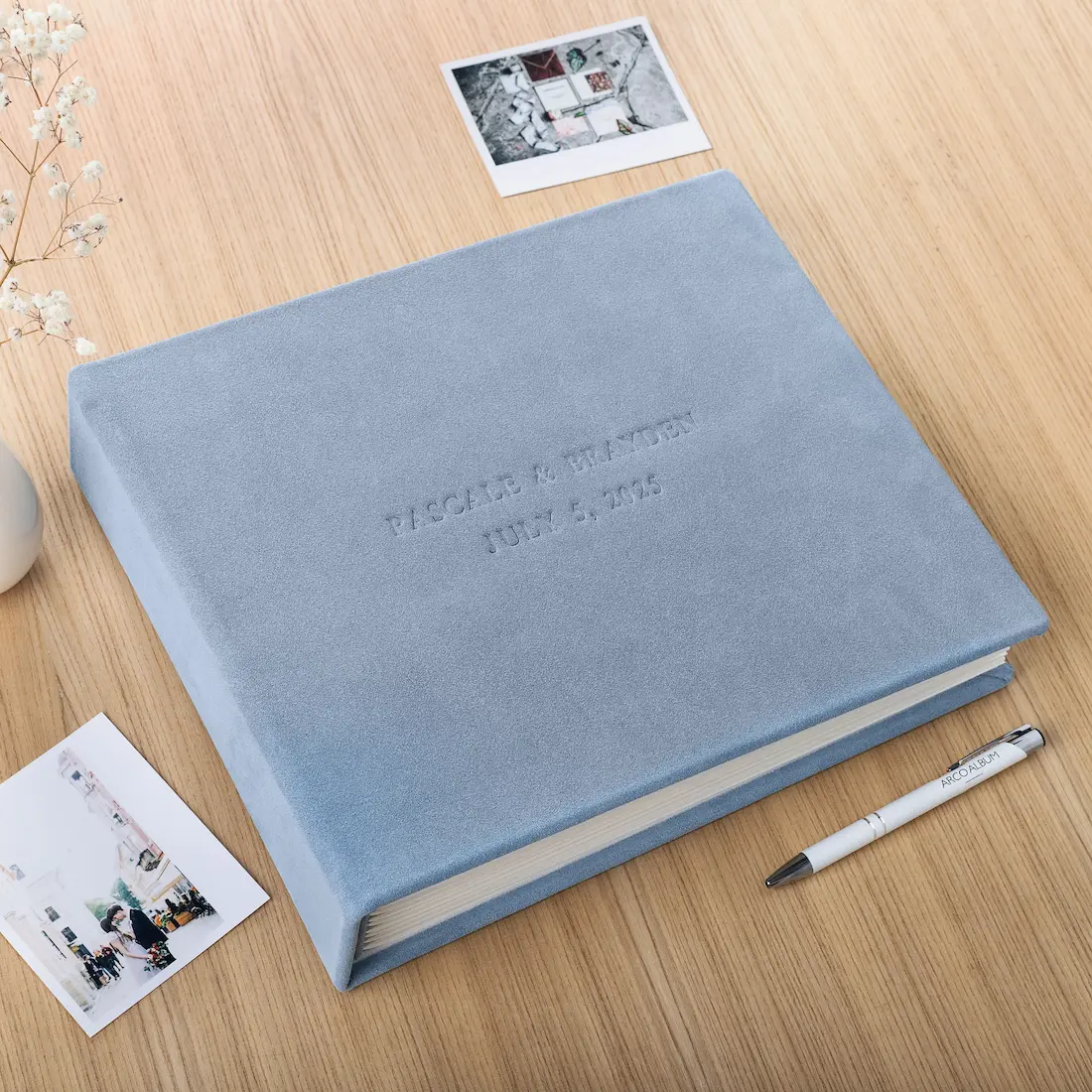 Suede Wedding Guest Book - Image 4