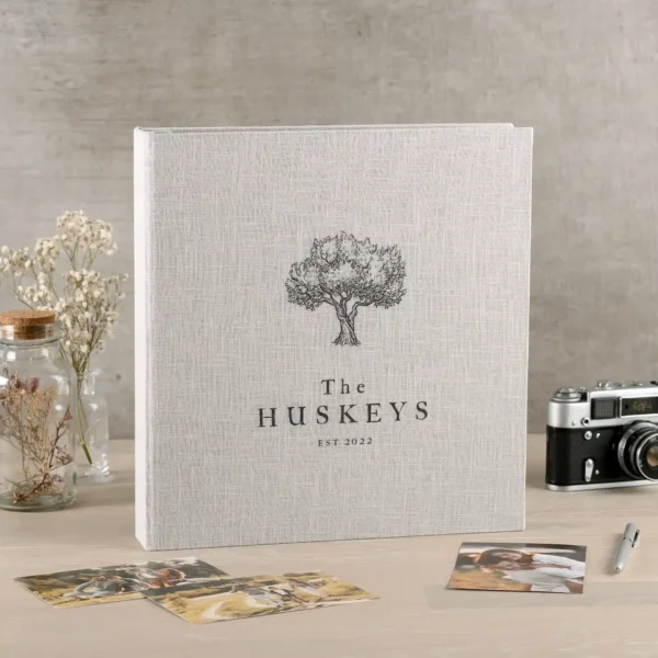 Linen Slip In Photo Album for 100-1000 4x6 Photos, Design M2