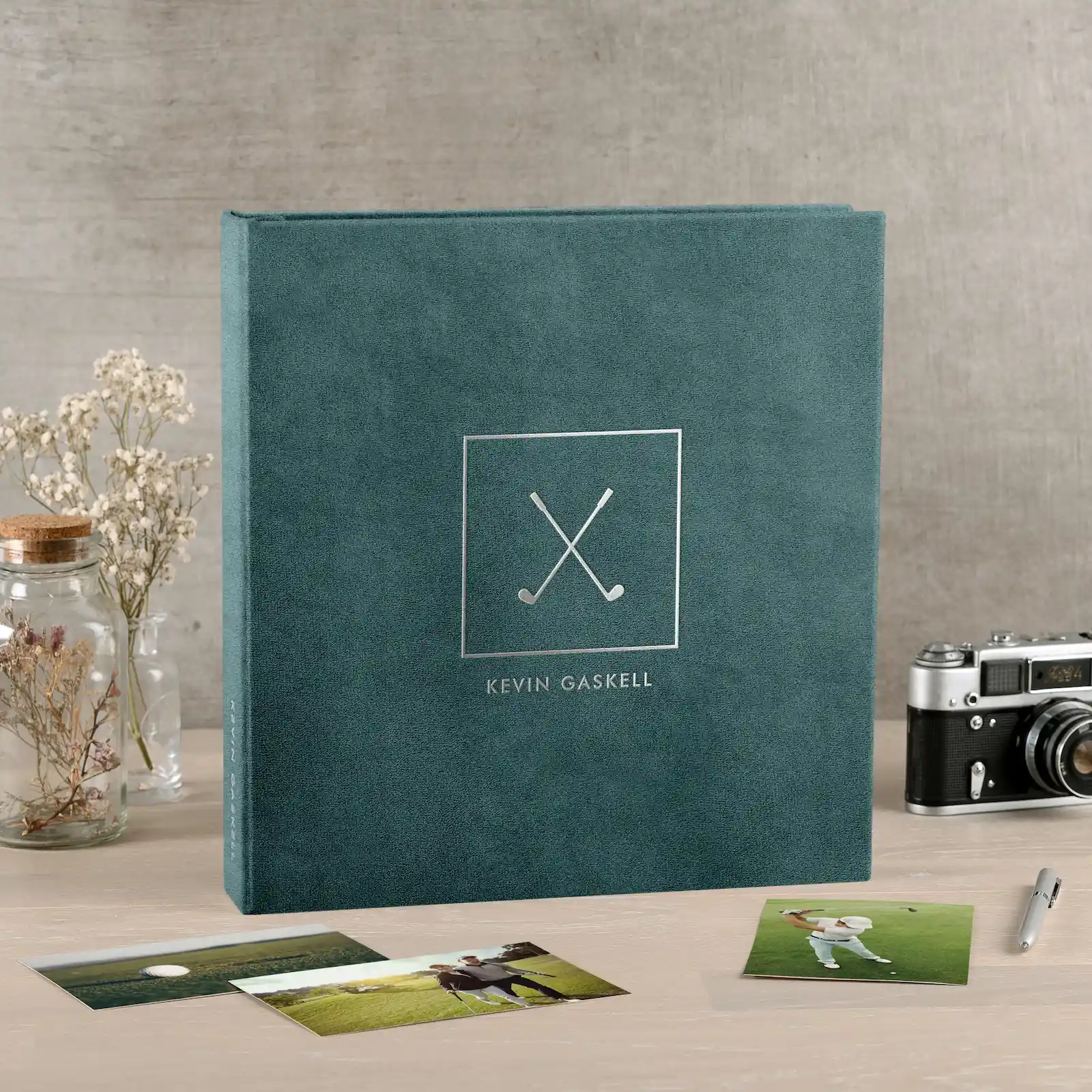 Velvet Slip In Photo Album for 100-1000 4x6 Photos, Golf Lover Book - Image 2