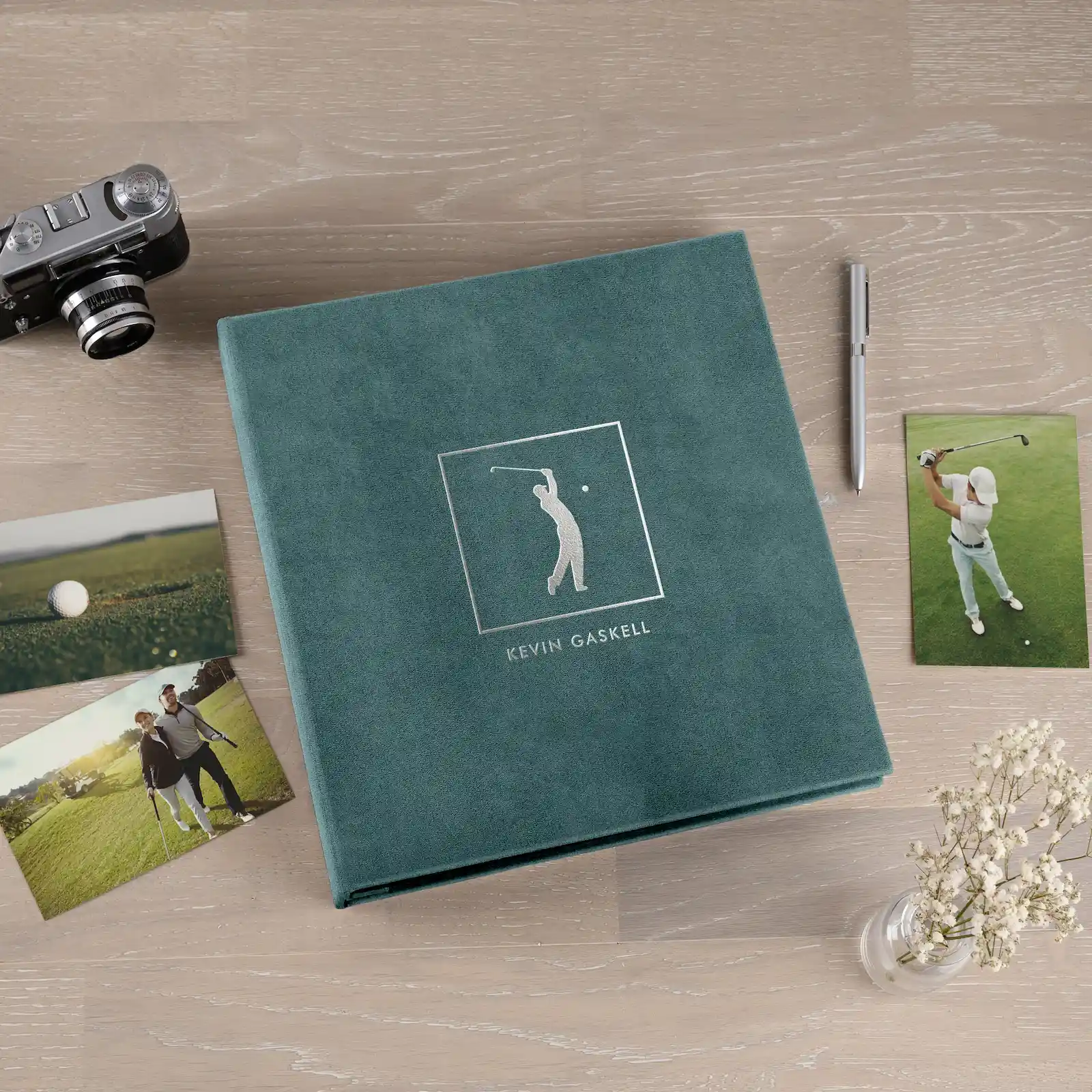 Velvet Slip In Photo Album for 100-1000 4x6 Photos, Golf Lover Book - Image 3