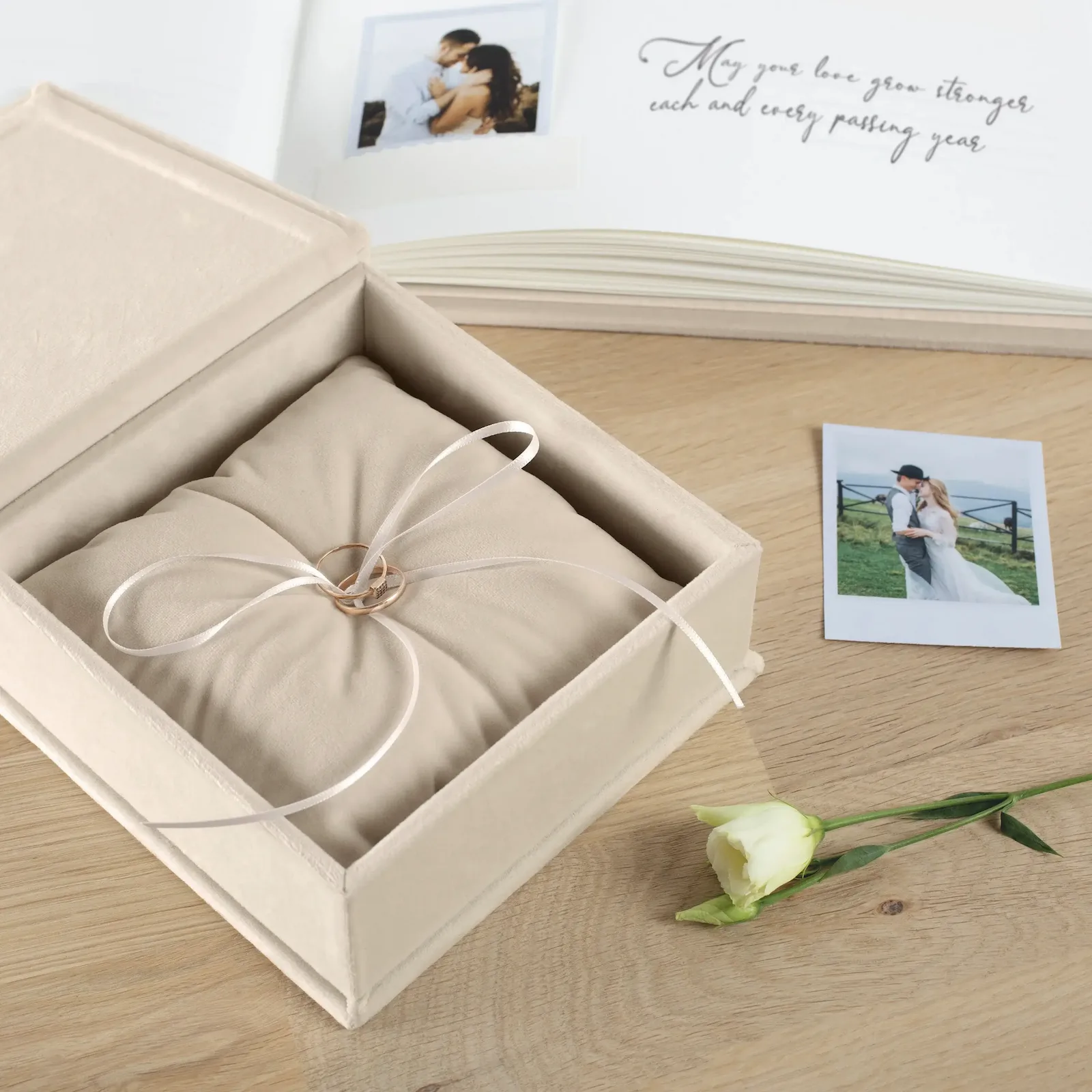 Velvet Ring Bearer Box - Image 3