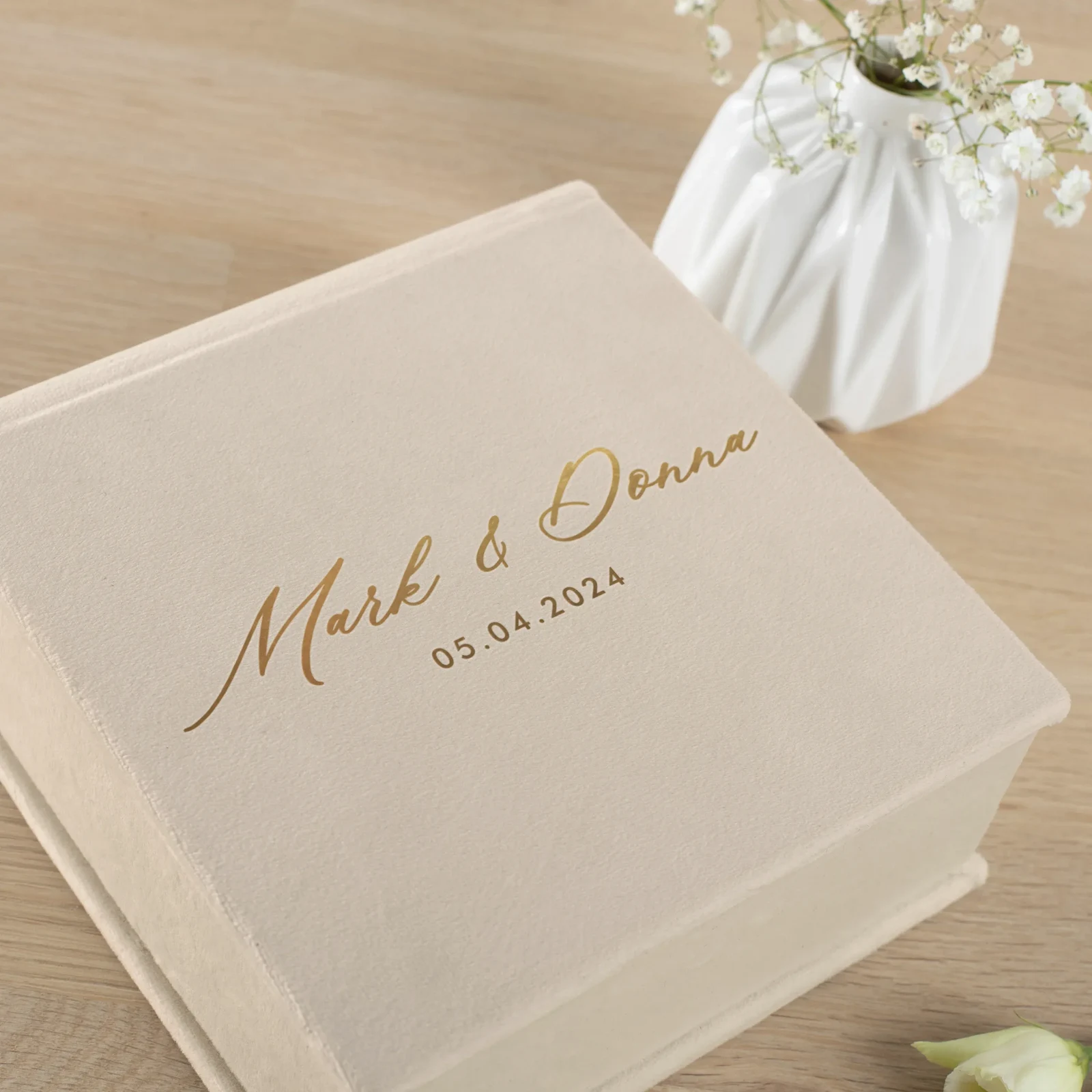 Velvet Ring Bearer Box - Image 5