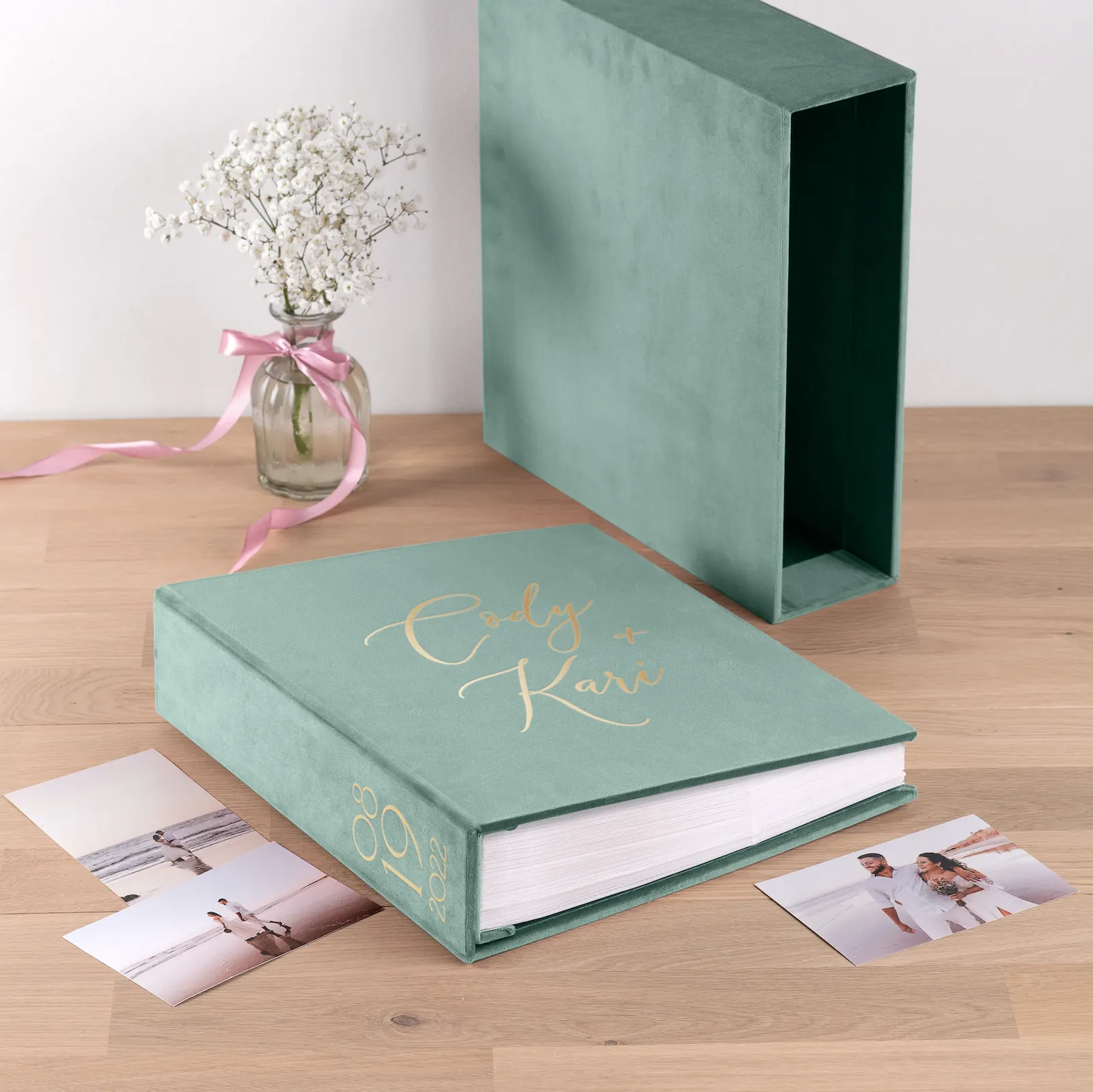 Velvet Slip In Photo Album for 100-1000 4x6 Photos, Design W106 - Image 4