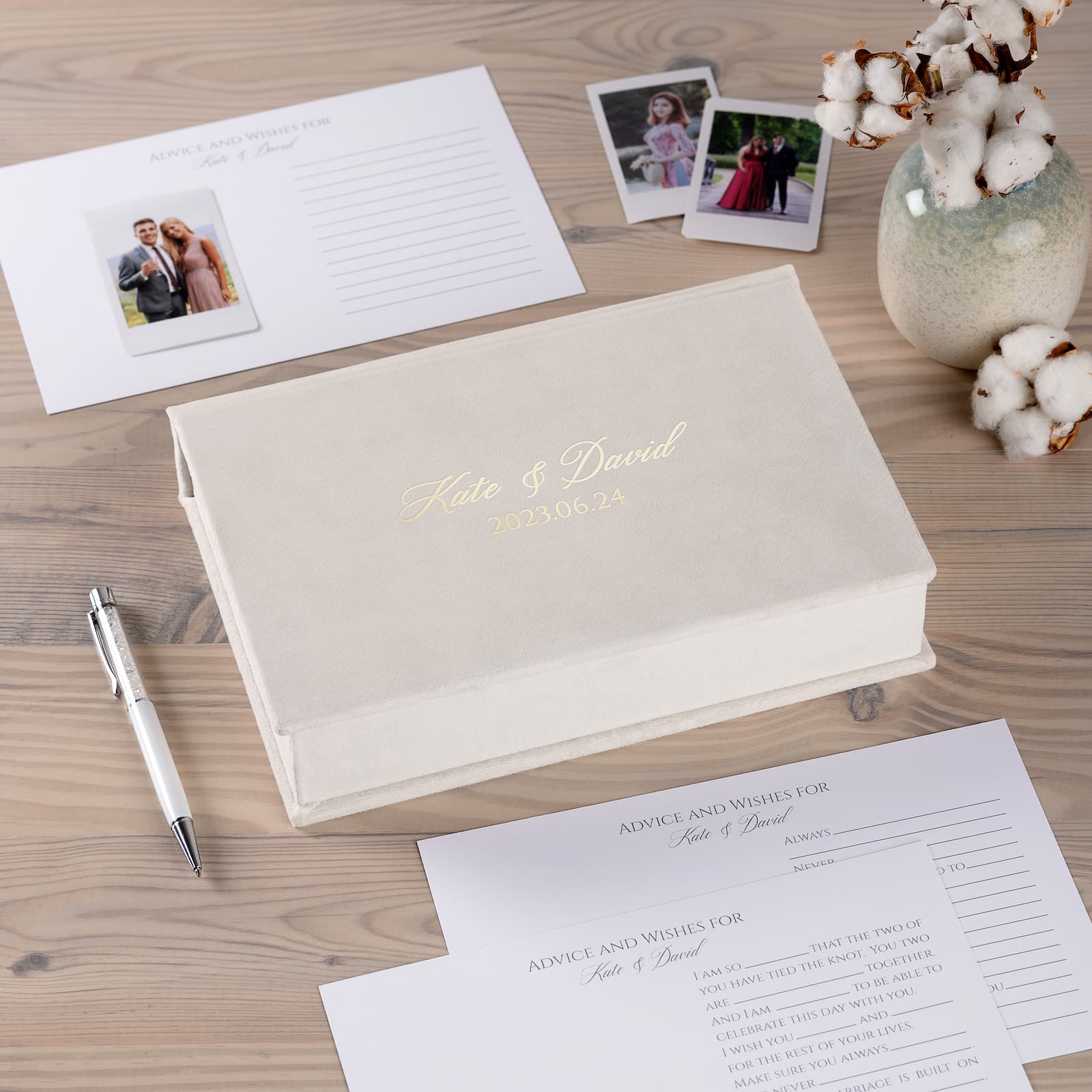 Velvet Box  + Wedding Advice Cards - Image 3