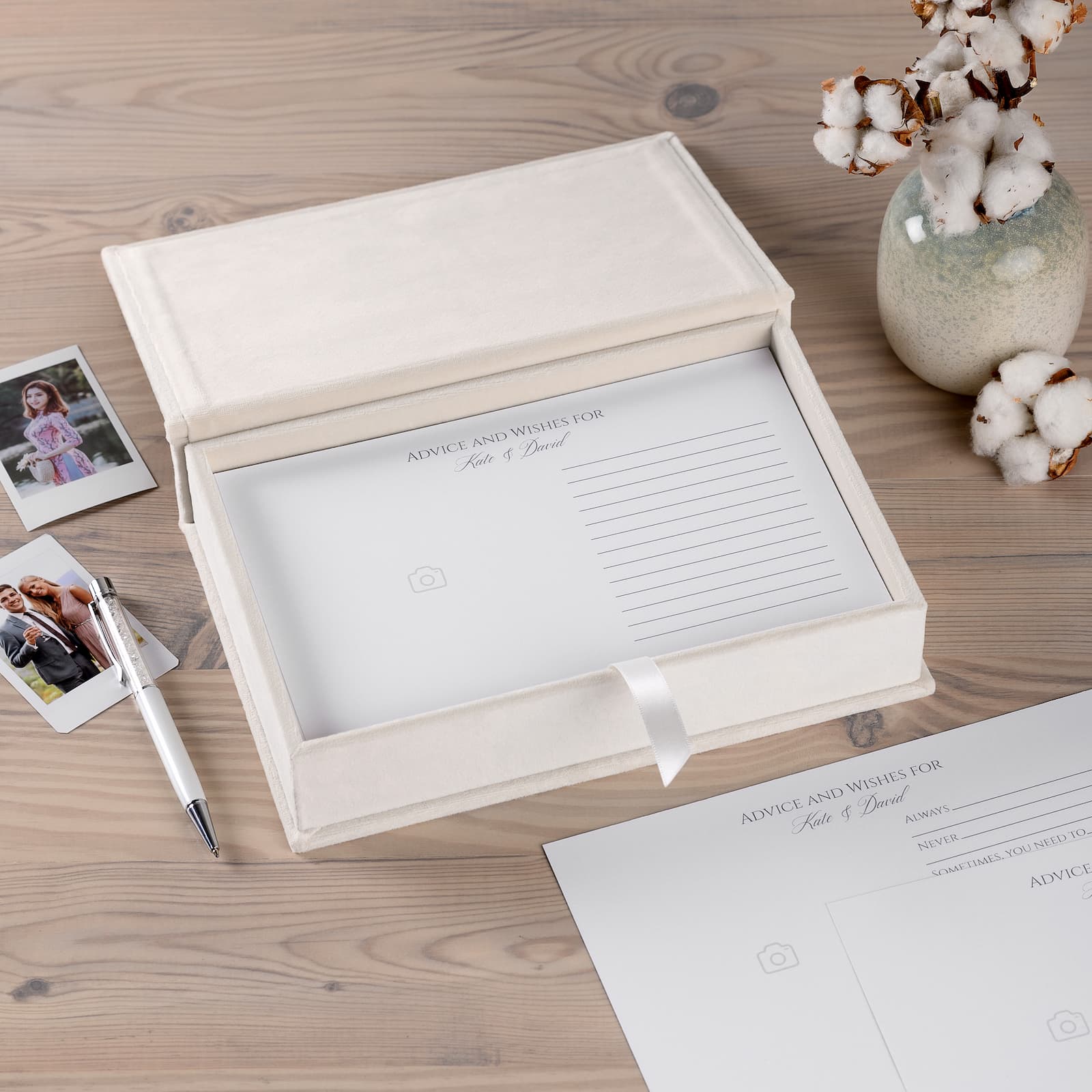 Velvet Box  + Wedding Advice Cards - Image 4