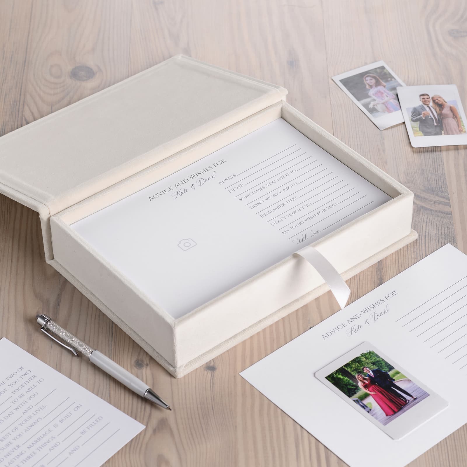 Velvet Box  + Wedding Advice Cards - Image 2