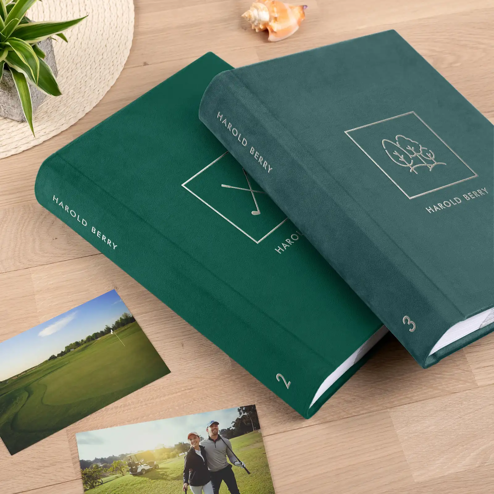 Velvet Golf Lover Slip In Photo Album for 300 4x6 Photos - Image 2