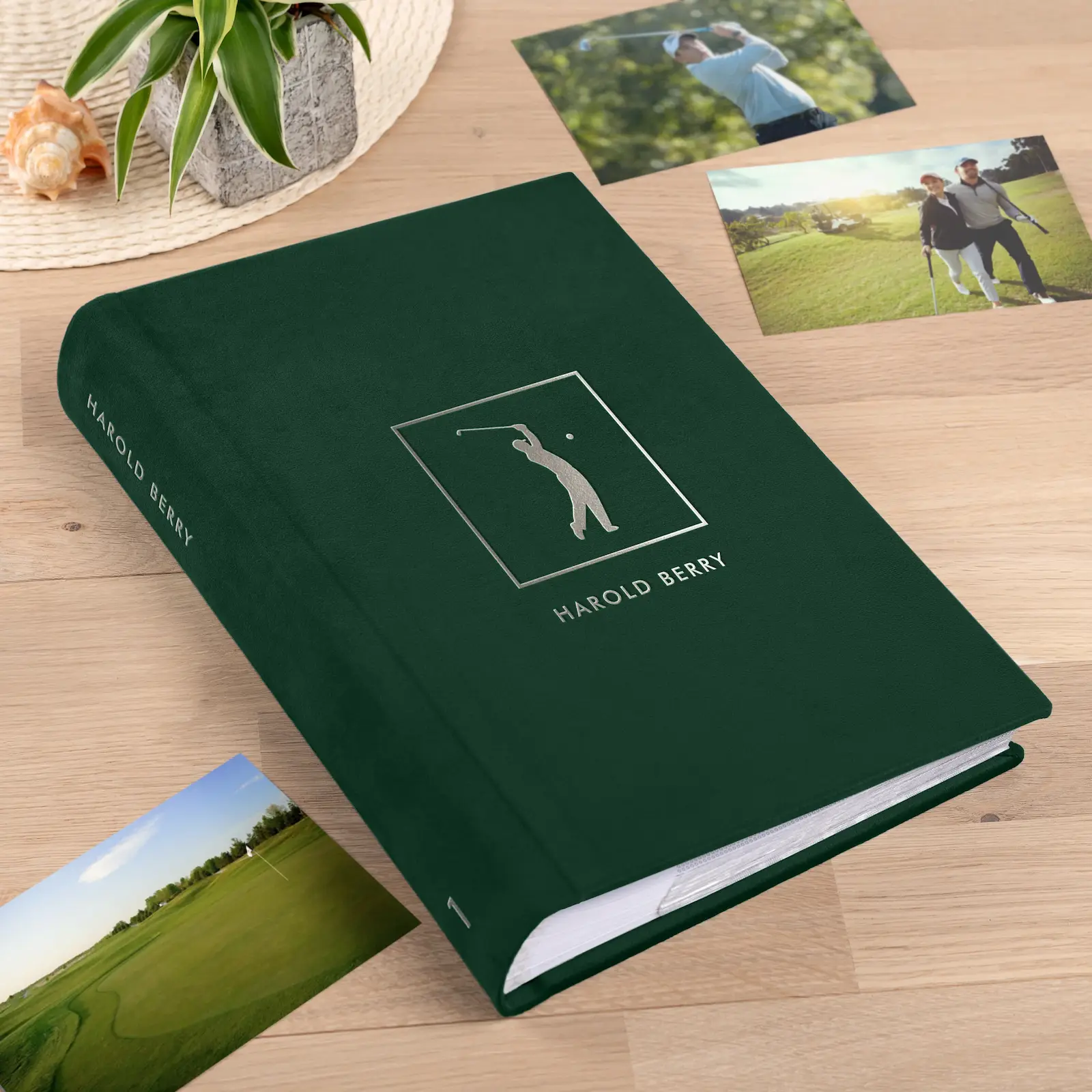 Velvet Golf Lover Slip In Photo Album for 300 4x6 Photos - Image 3