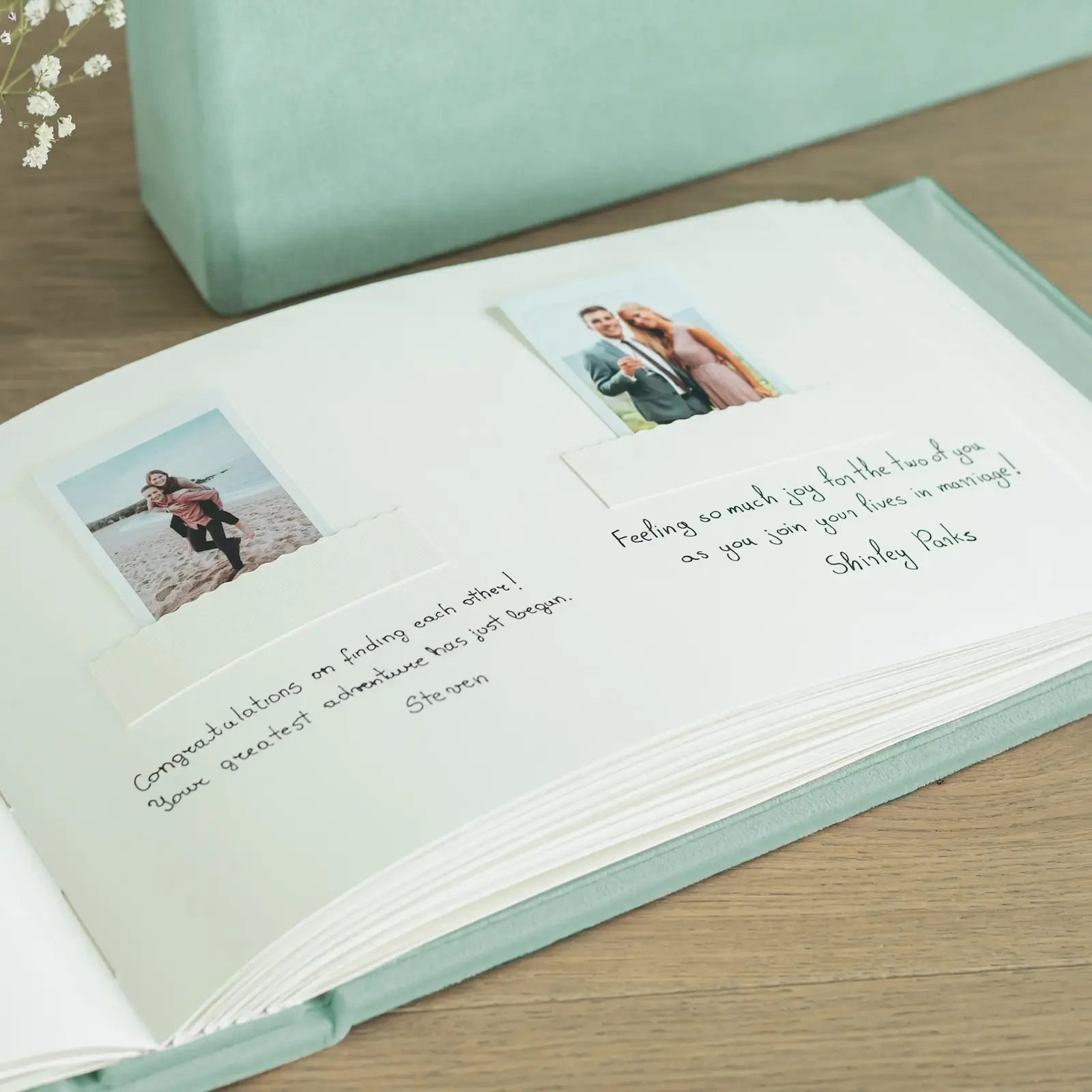 Suede Wedding Guest Book - Image 3