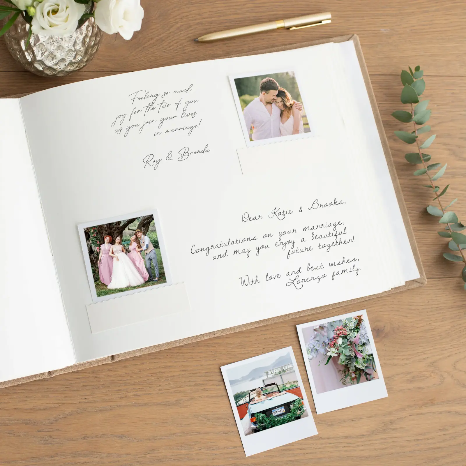Suede Wedding Guest Book - copy - Image 2