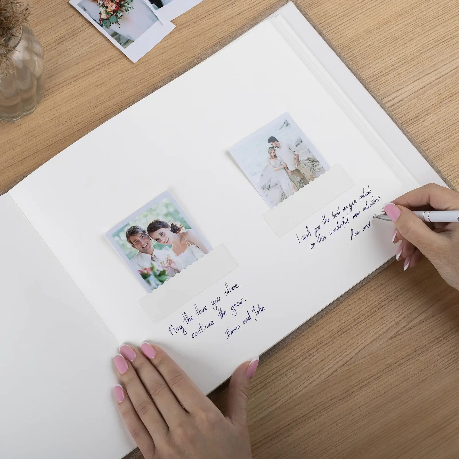 Suede Wedding Guest Book - Image 2