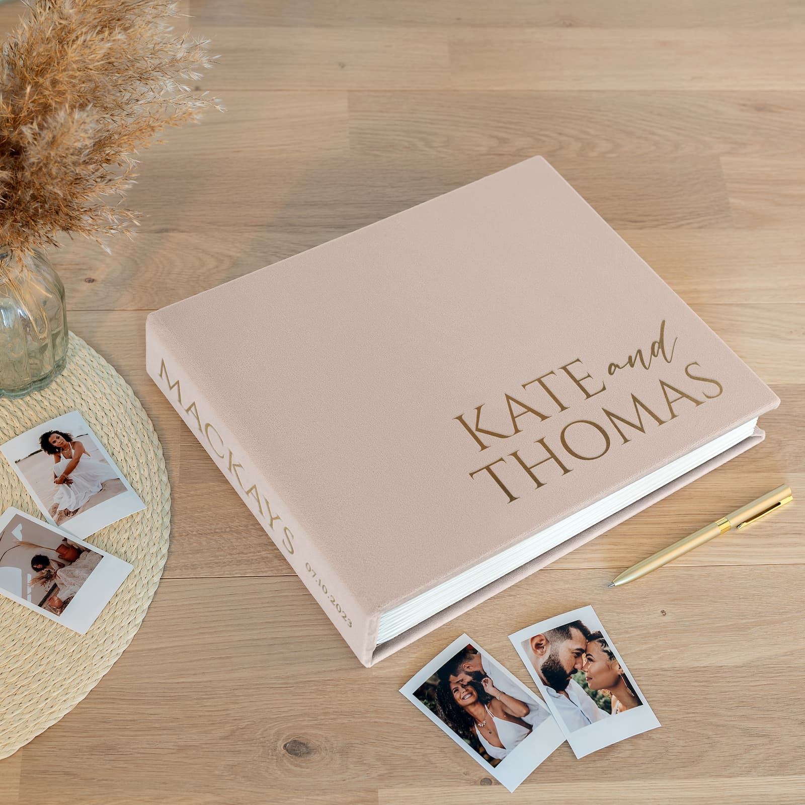 Velvet Wedding Guest Book - Image 3