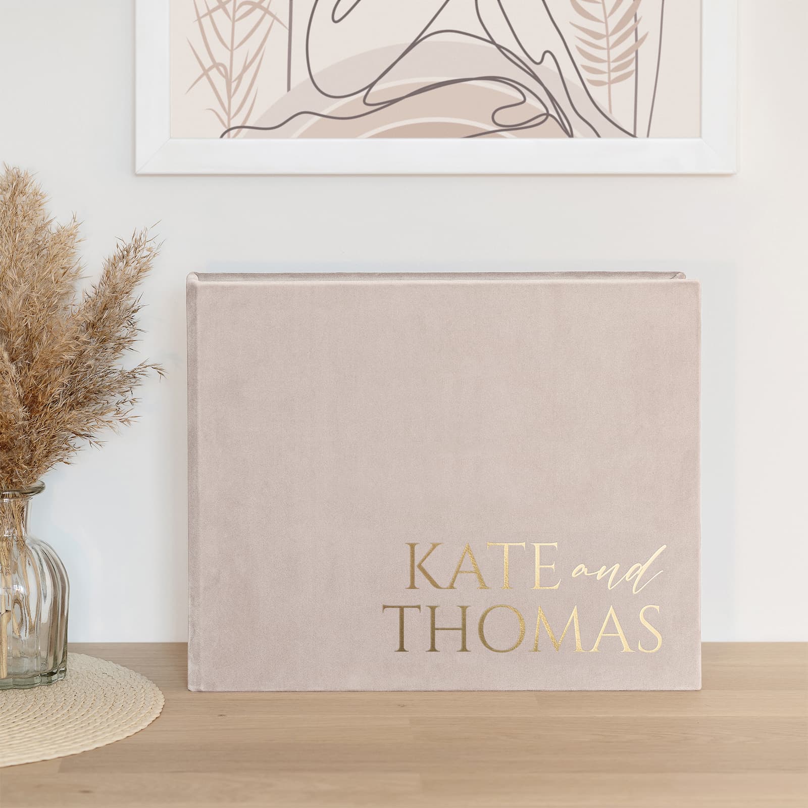 Velvet Wedding Guest Book - Image 4