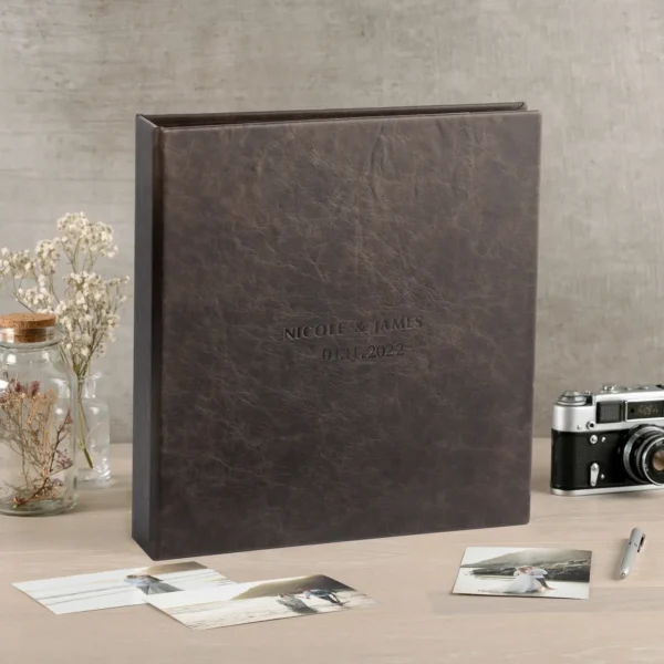Leather Slip In Photo Album for 100-1000 4x6 Photos