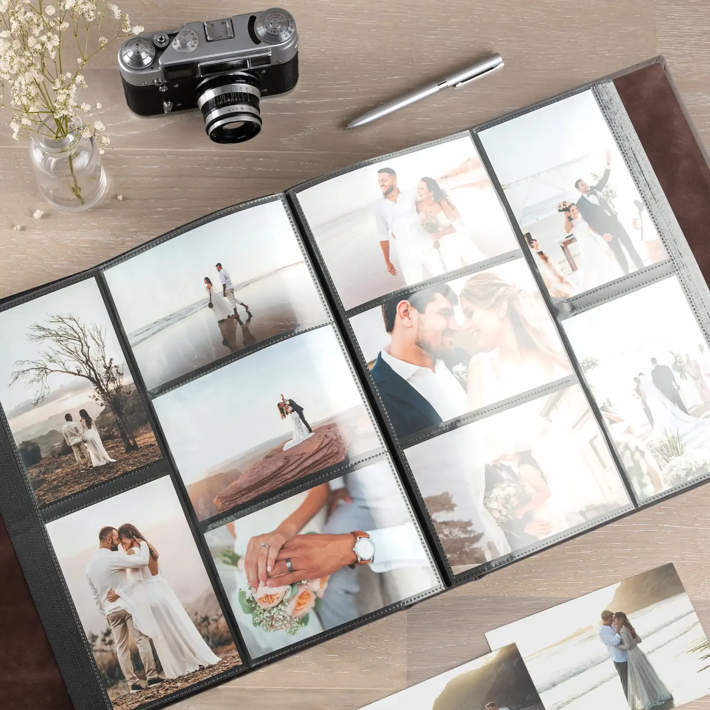 Leather Slip In Photo Album for 100-1000 4x6 Photos - Image 2