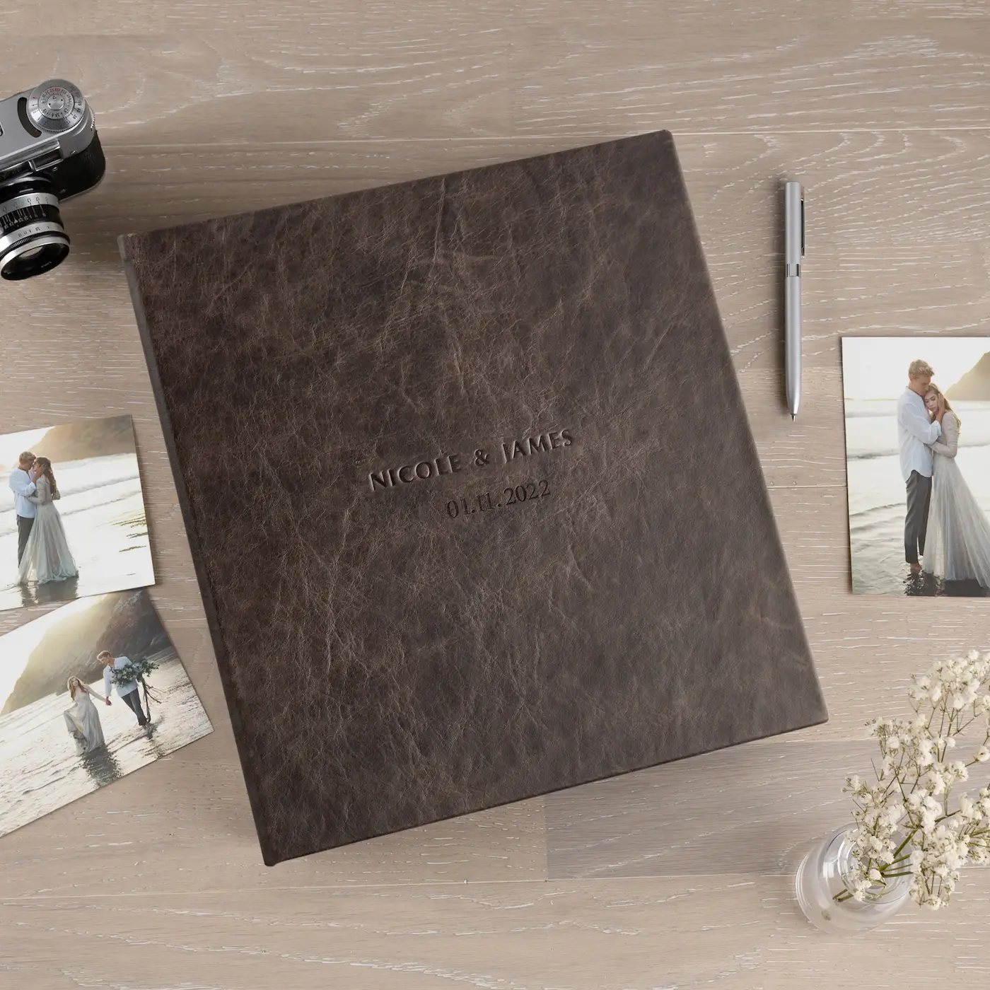 Leather Slip In Photo Album for 100-1000 4x6 Photos - Image 4