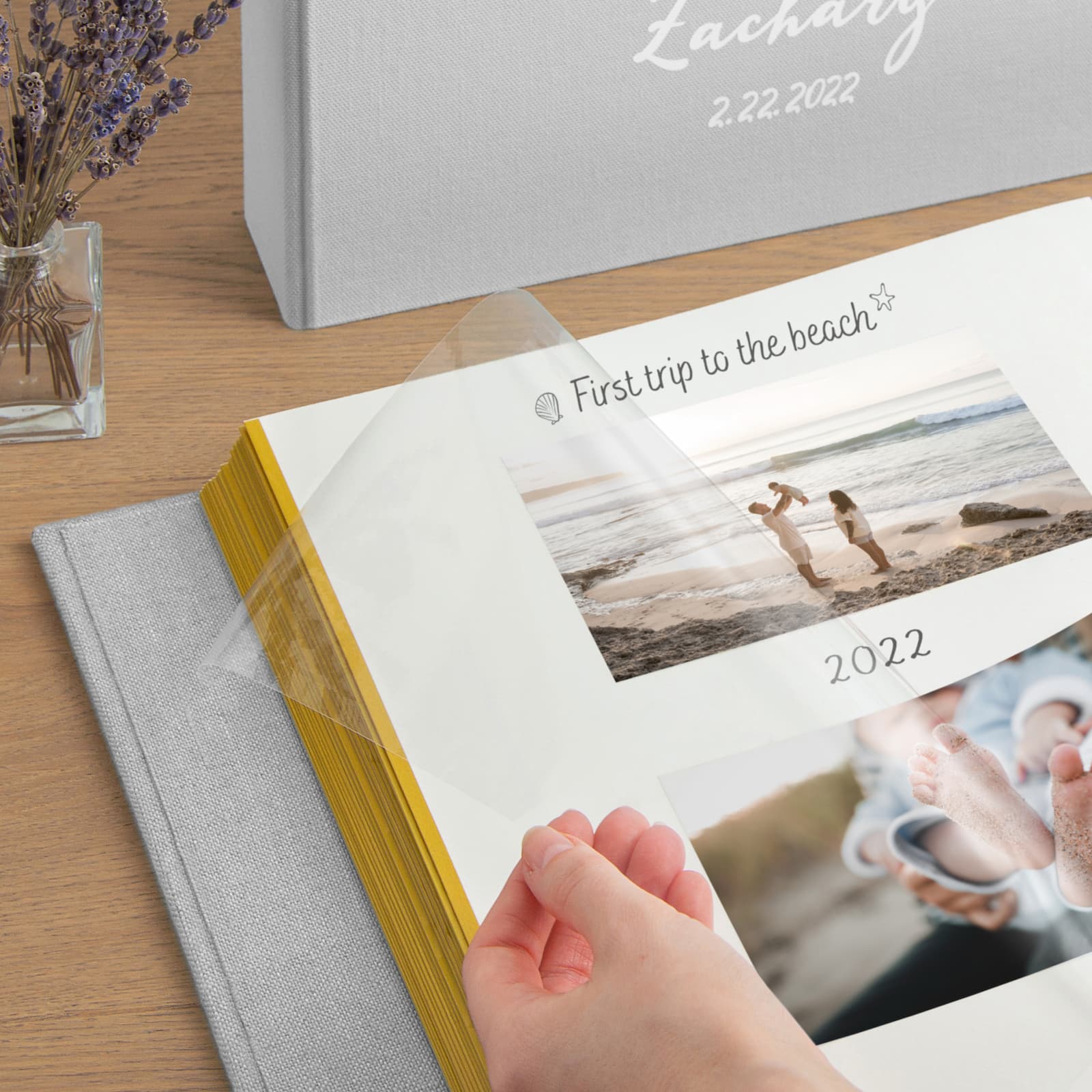 Linen Self-Adhesive Ring Binder - Image 3
