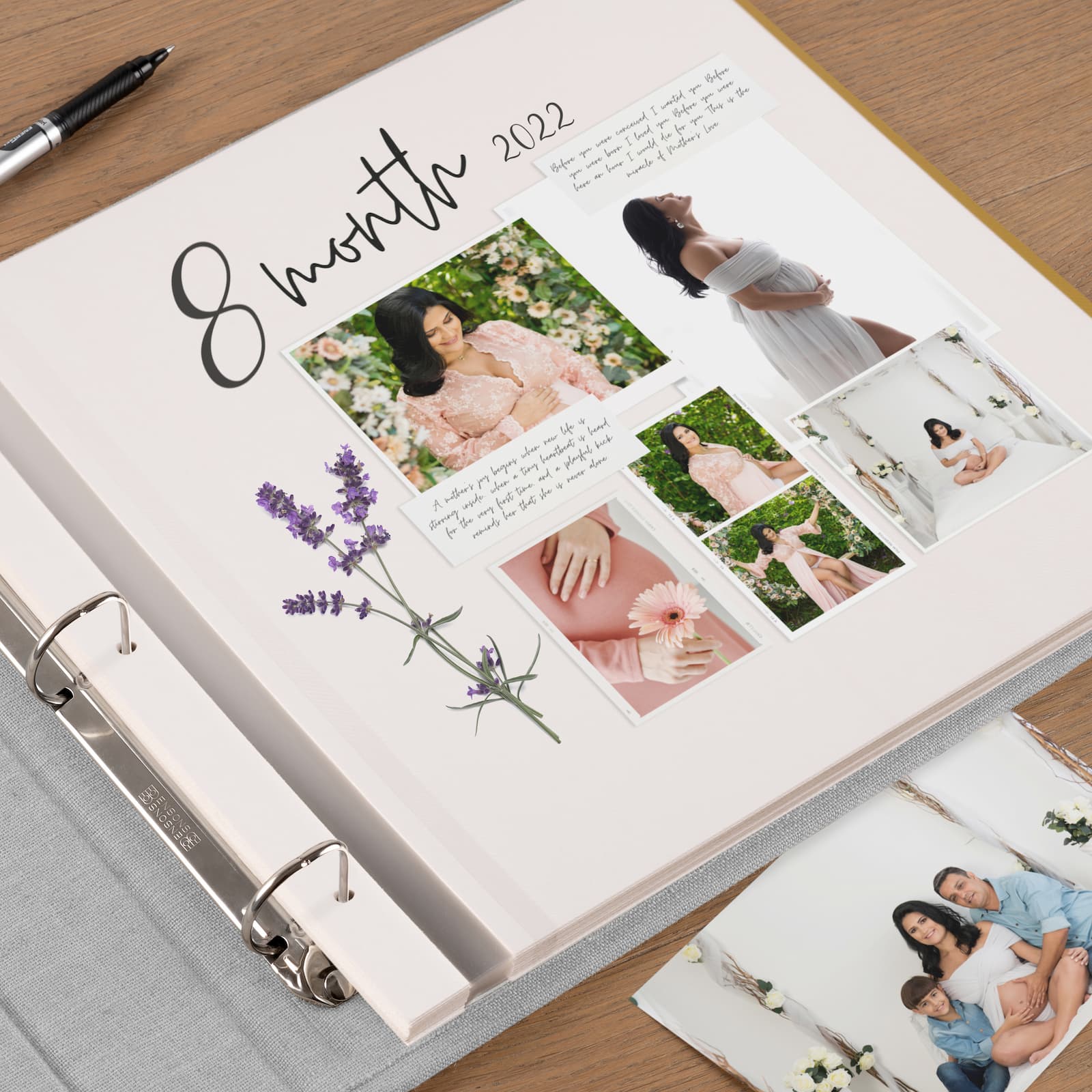 Linen Self-Adhesive Ring Binder