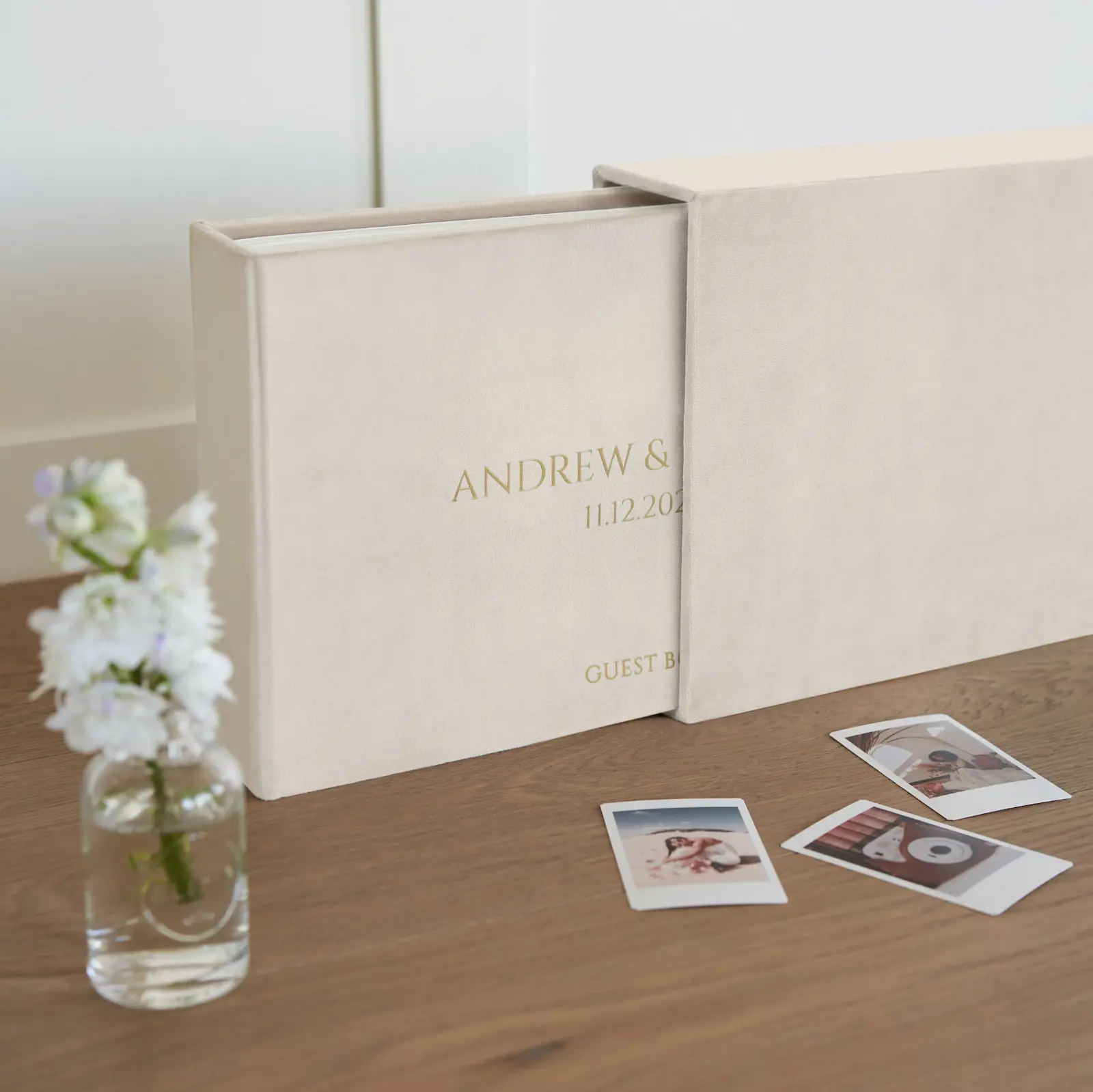 Velvet Wedding Guest Book - Image 5