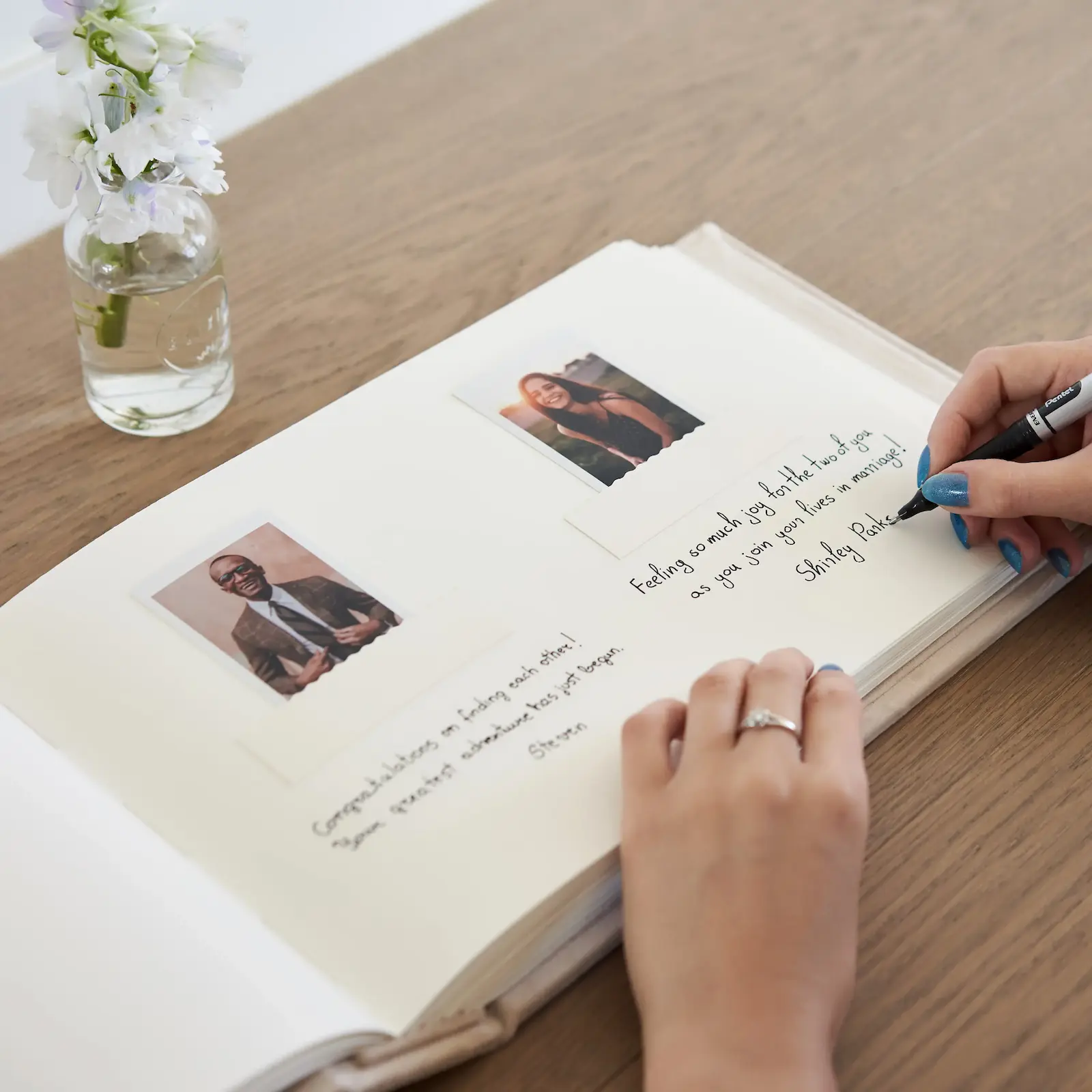 Velvet Wedding Guest Book - Image 2