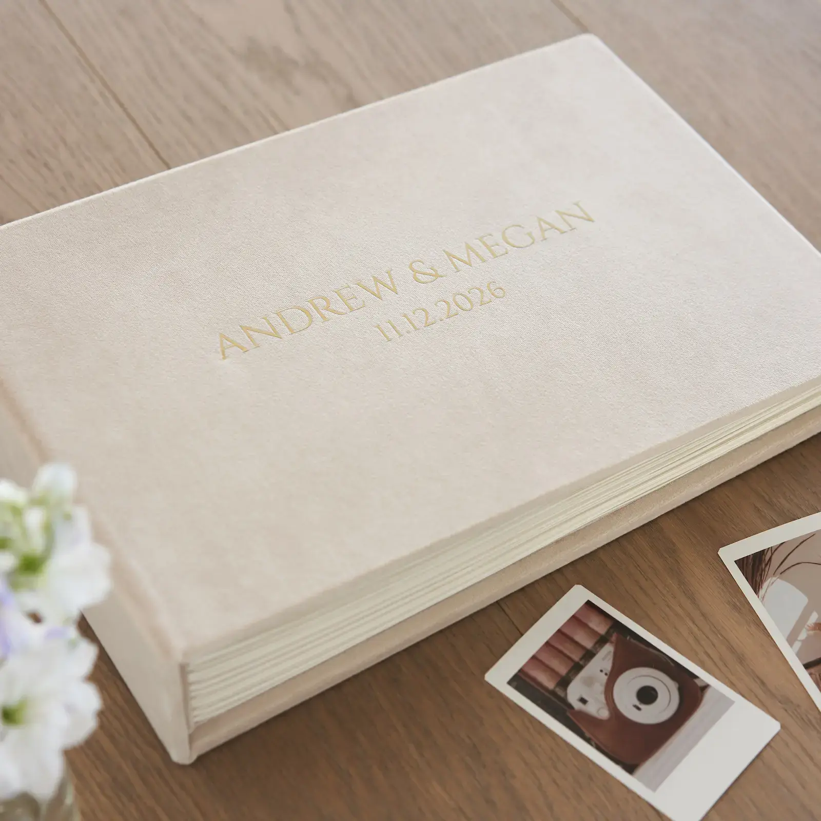 Velvet Wedding Guest Book