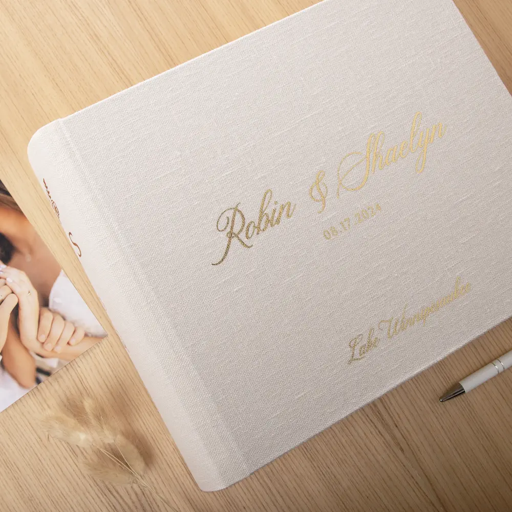 Linen Traditional Photo Album - Image 4