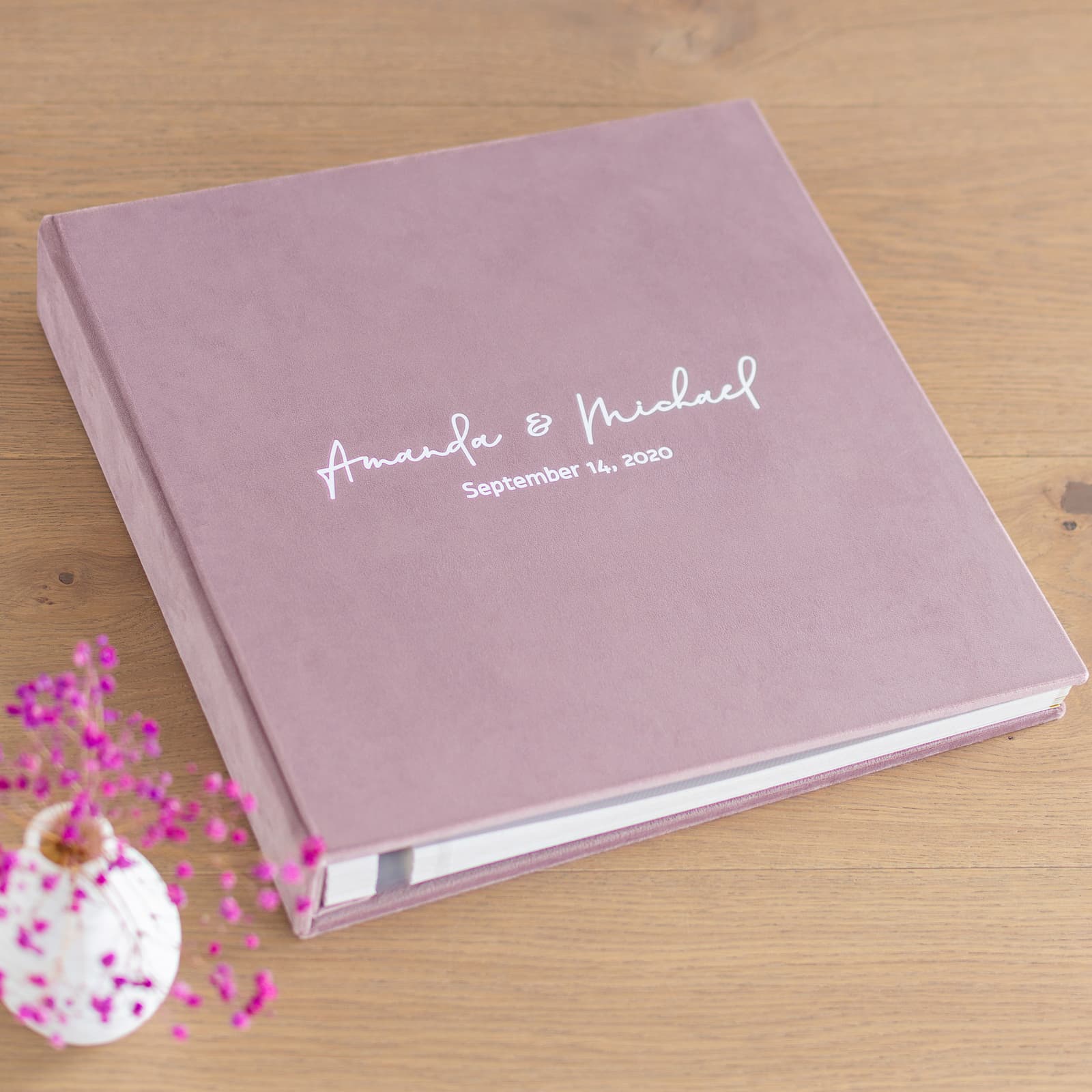 Velvet Self Adhesive Photo Album, Purple Lilac - Image 2