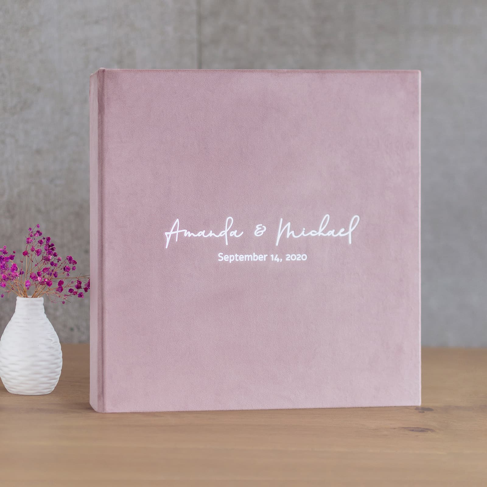 Velvet Self Adhesive Photo Album, Purple Lilac