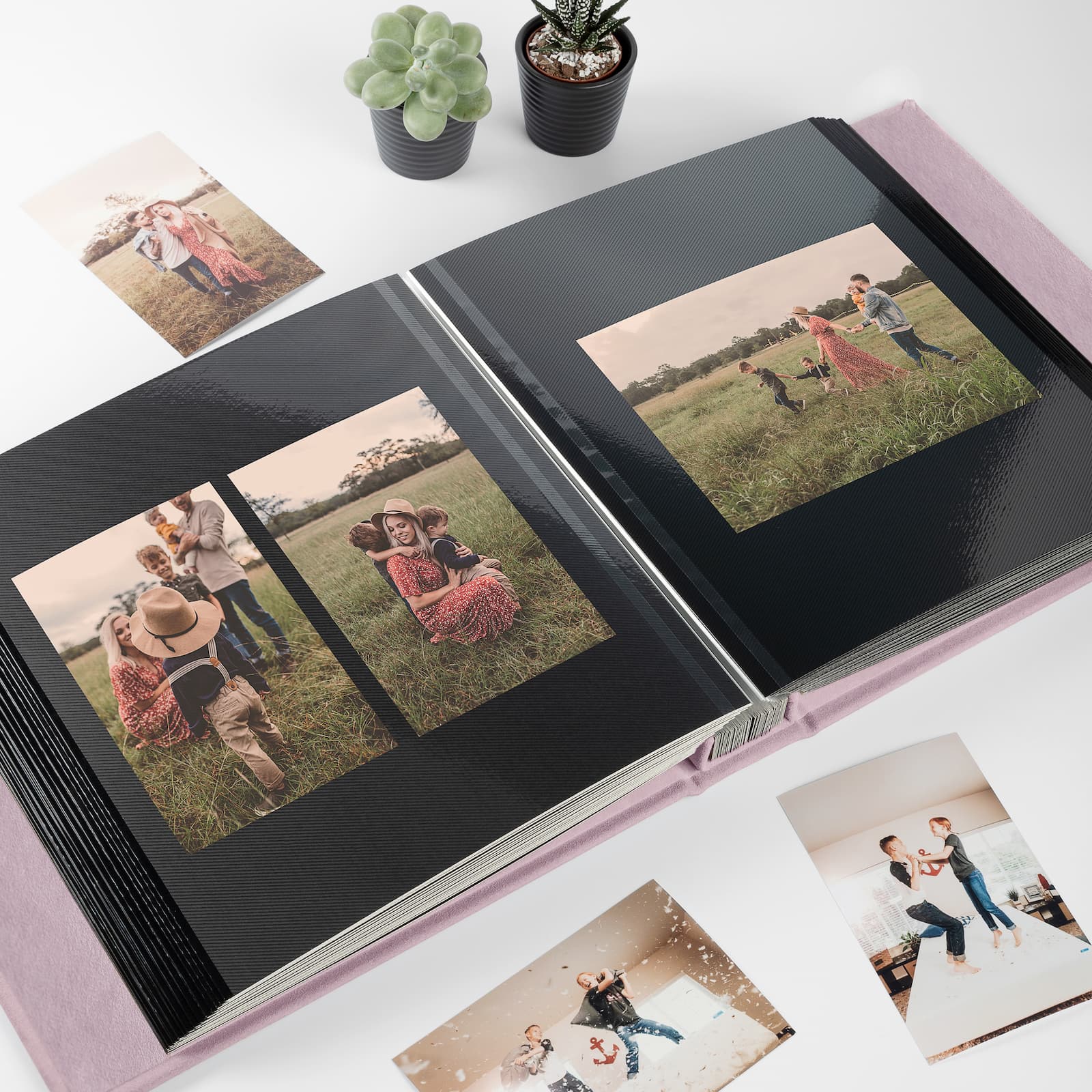 Velvet Self Adhesive Photo Album, Purple Lilac - Image 6