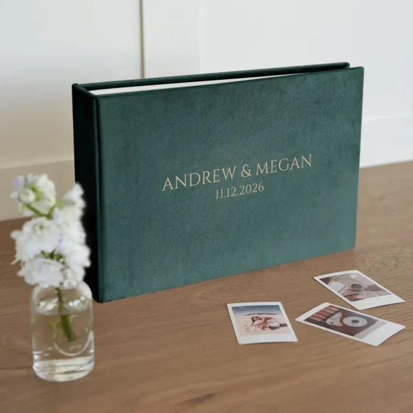 Velvet Wedding Guest Book