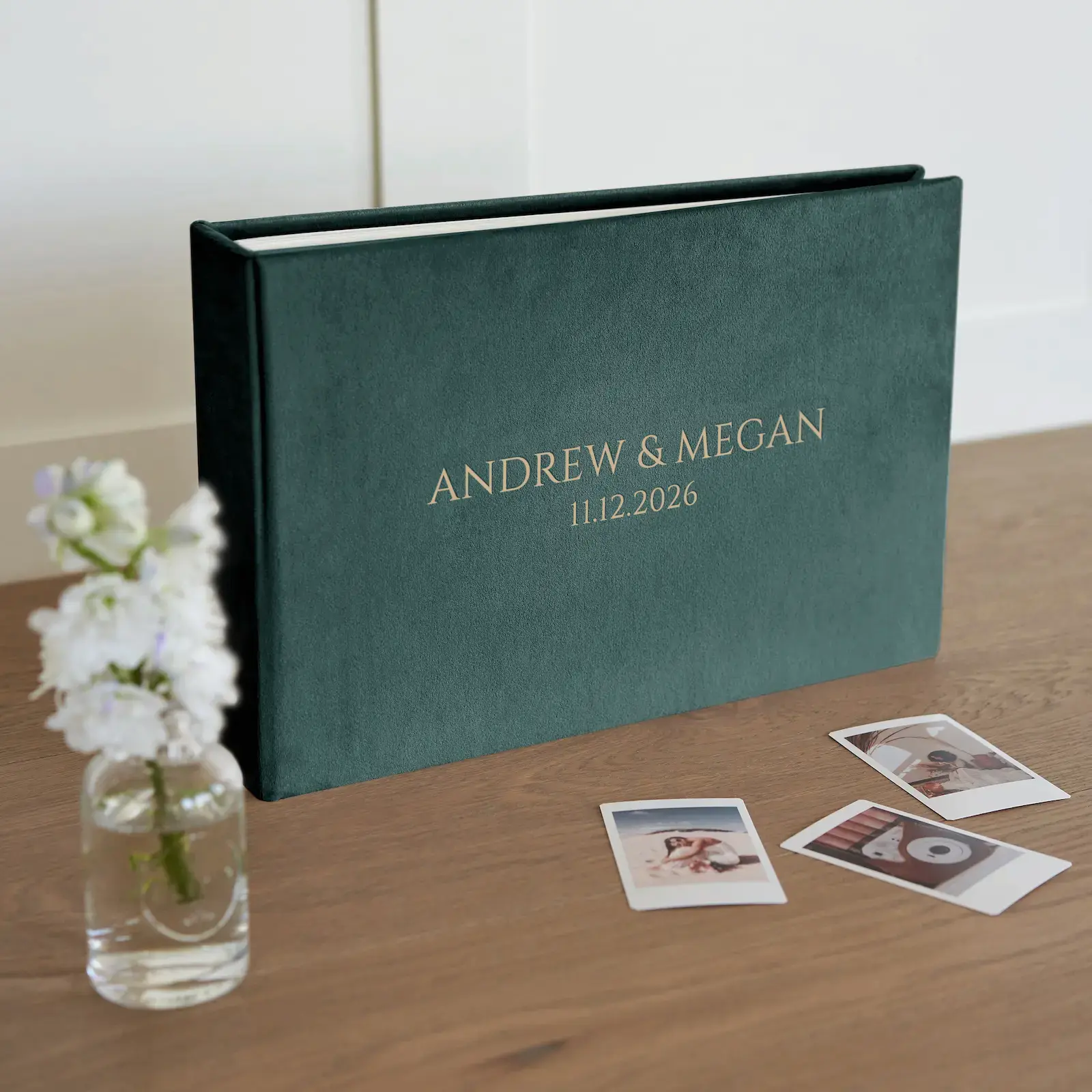 Velvet Wedding Guest Book