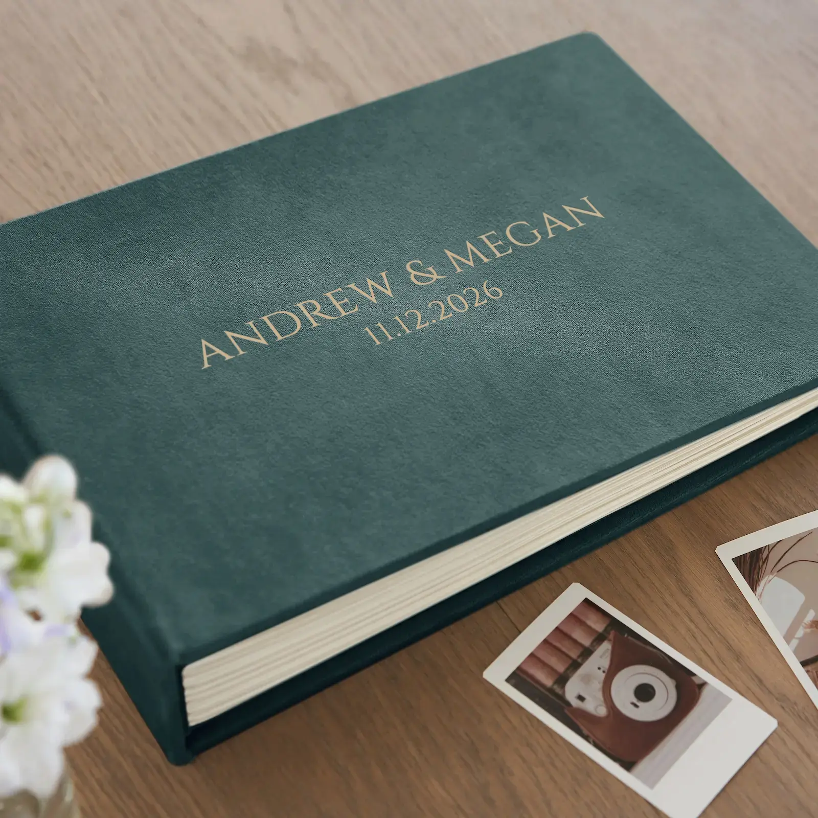Velvet Wedding Guest Book - Image 3