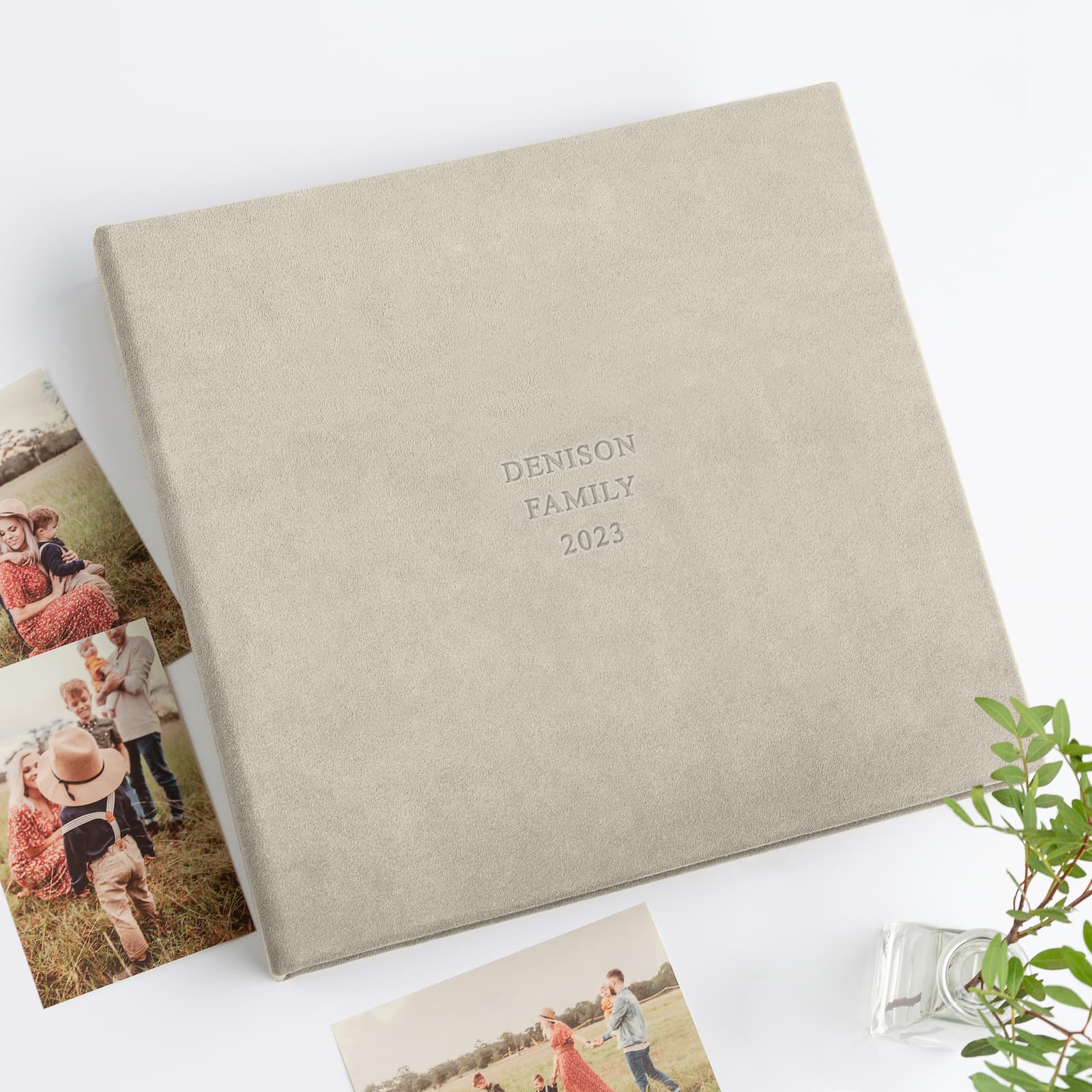 Suede Slip In Photo Album for 120-1200 4x6 Photos